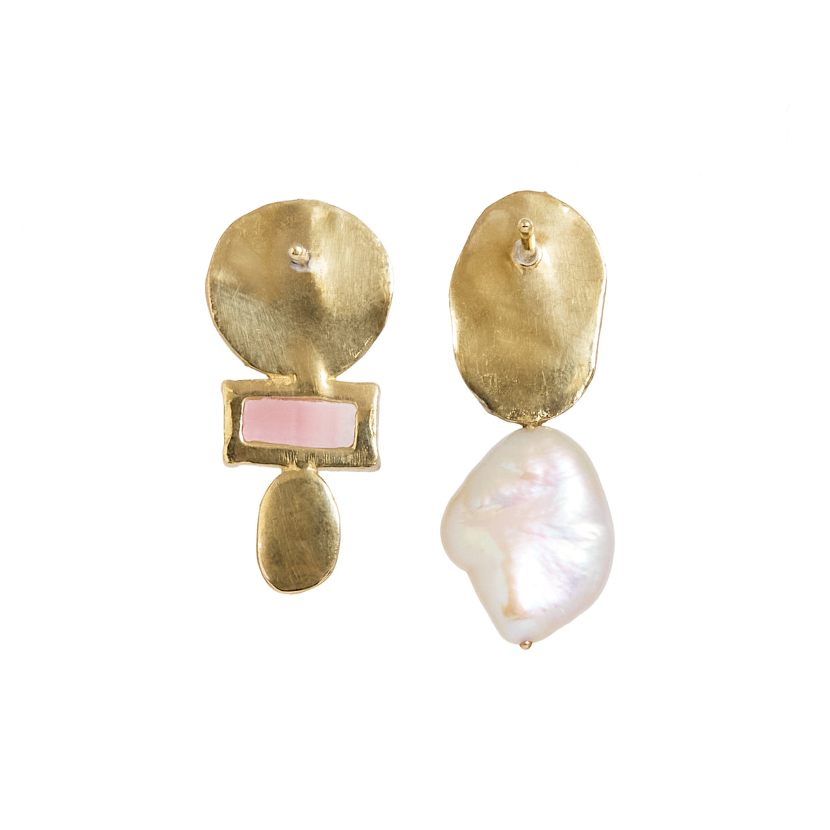Stillwaters Pearl & Tourmaline Earrings