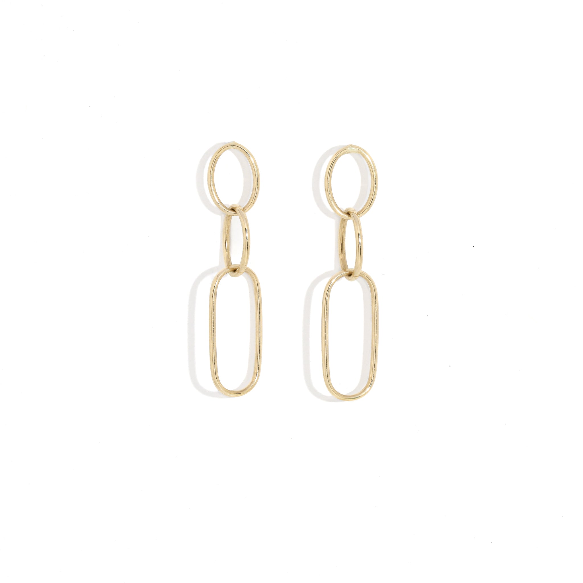 Paperclip Drop Earrings