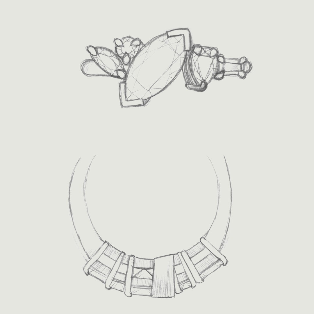 black finch custom ring design
