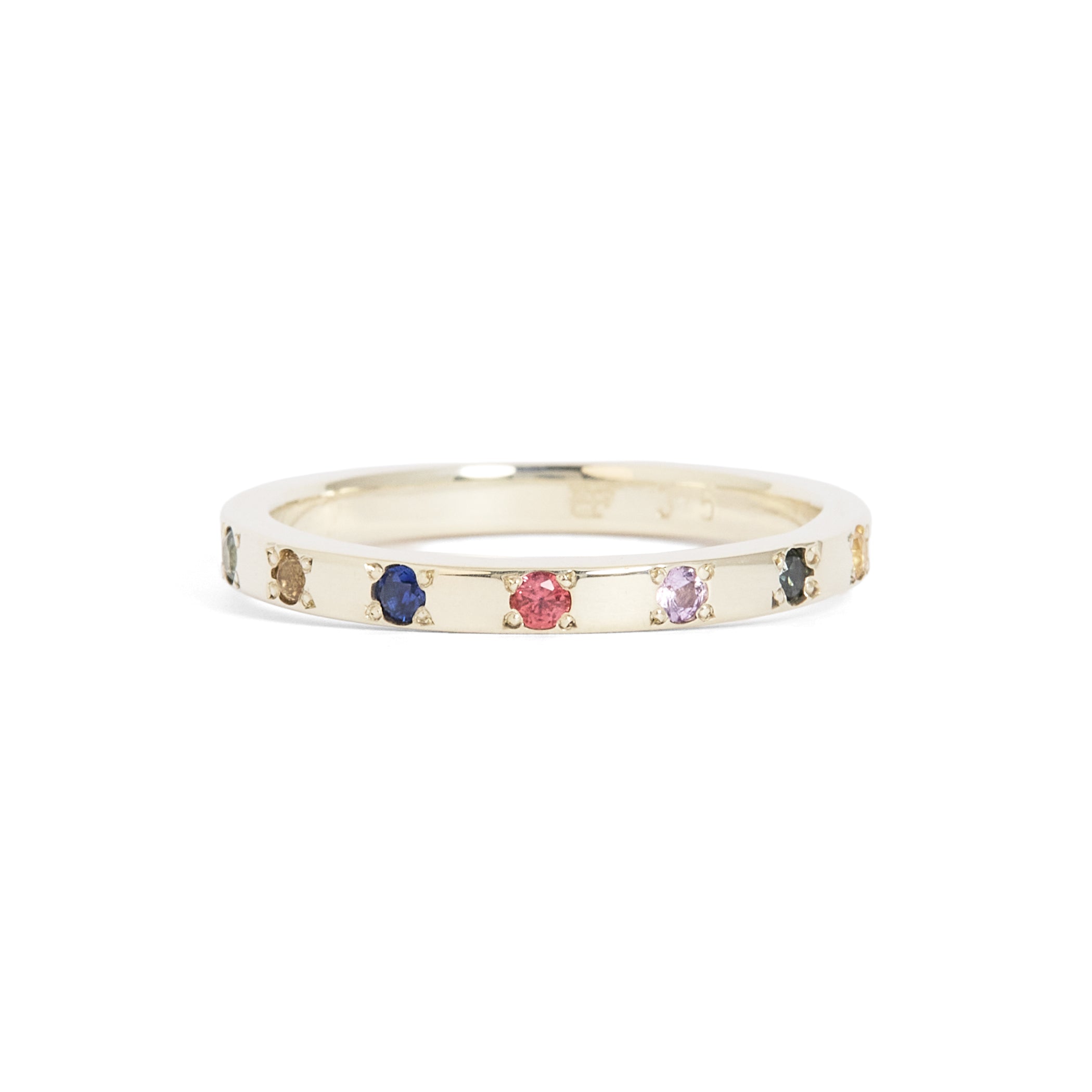 Rainbow Dust Sapphire Band