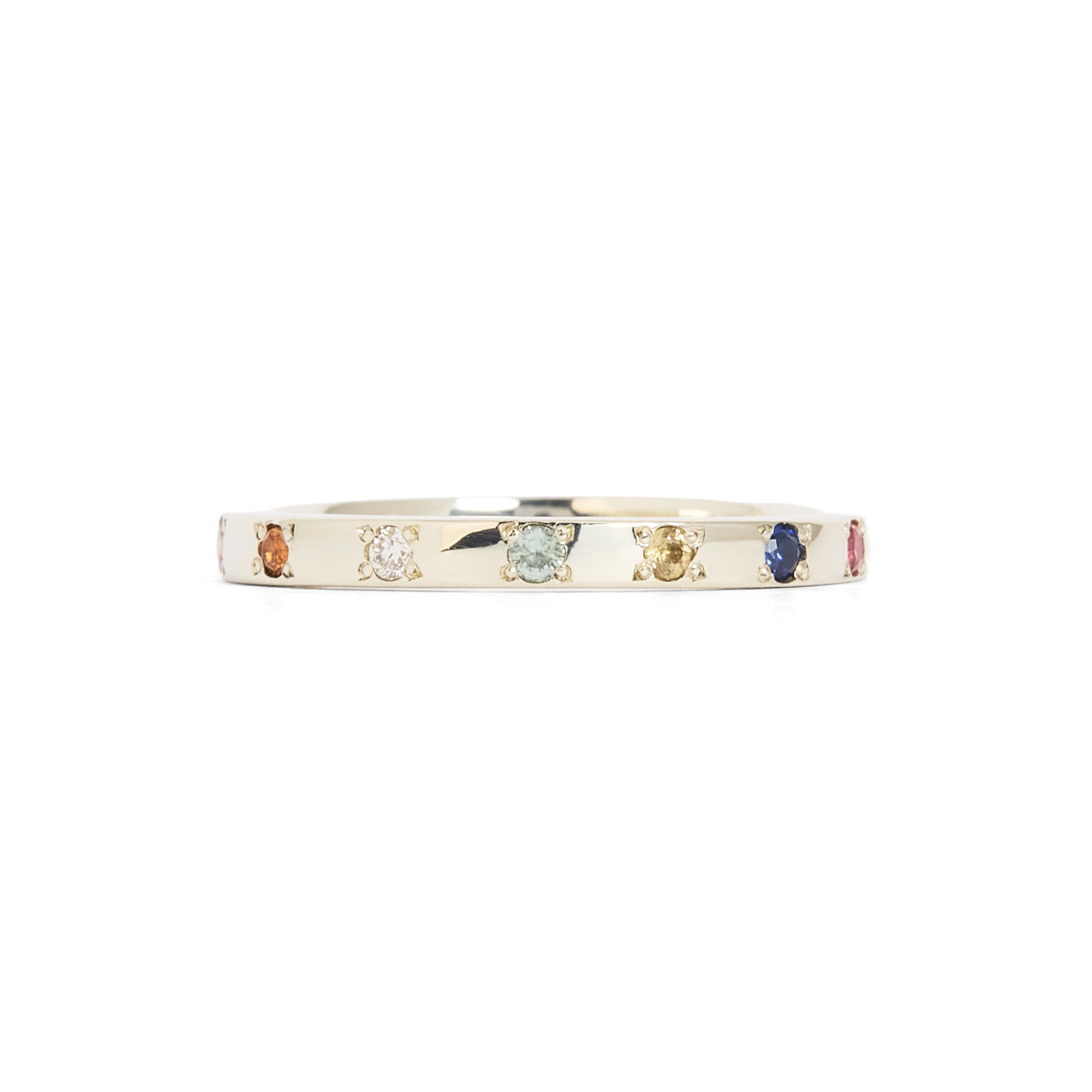 Rainbow Dust Sapphire Band