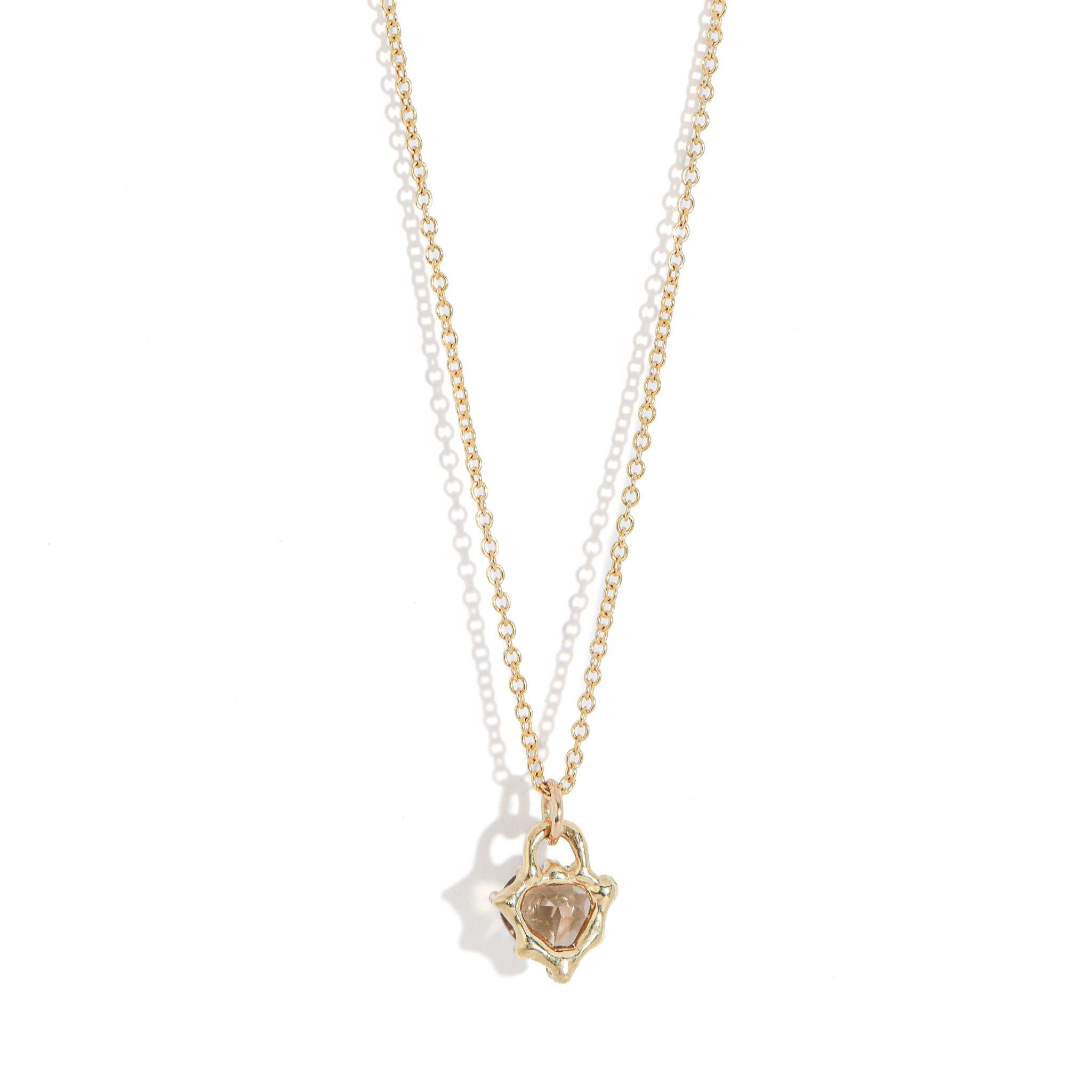 Hold My Heart Pendant - Smokey Quartz