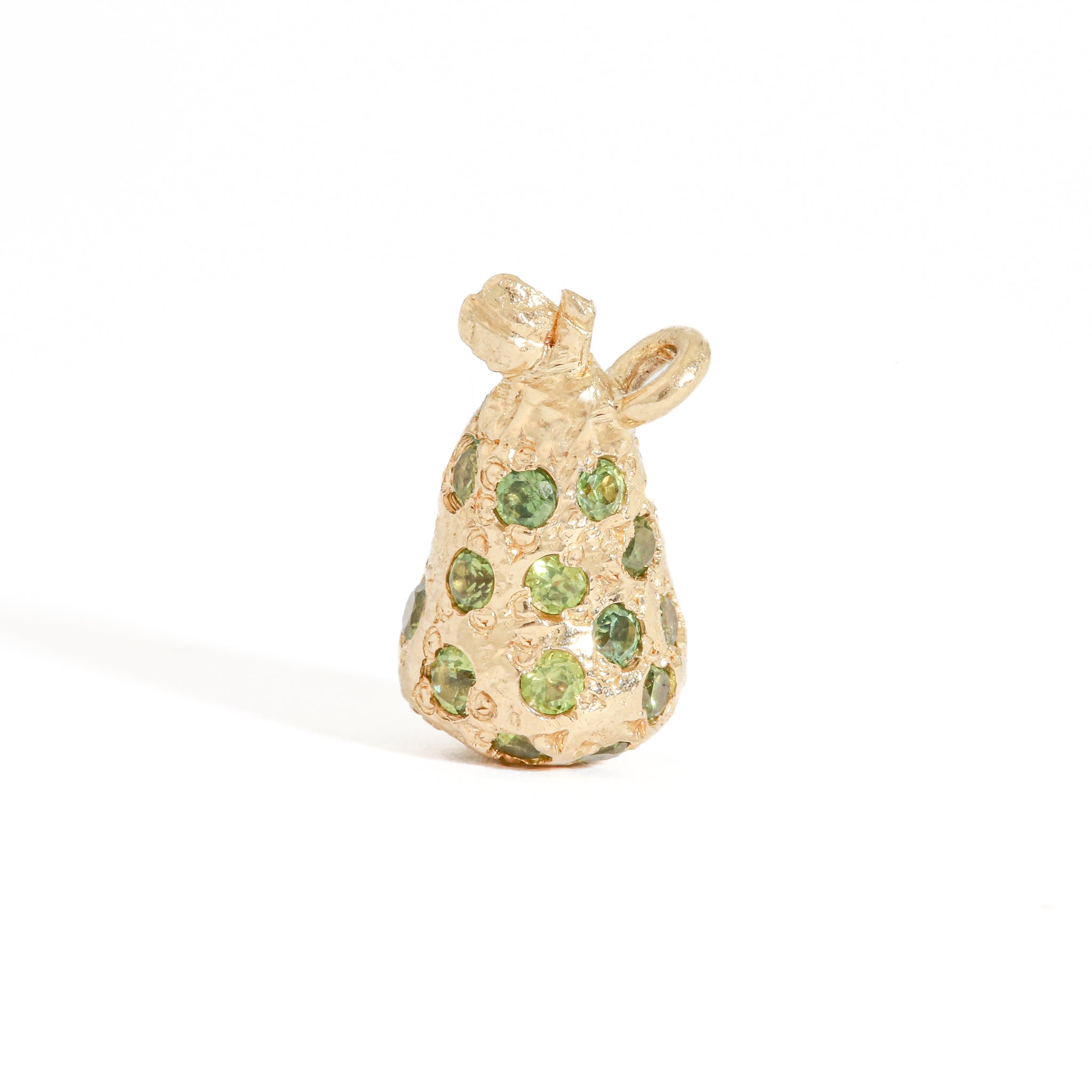 gold sapphire charm fruit