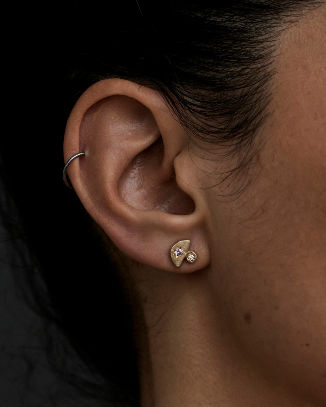 Vault Pink Sapphire Earrings