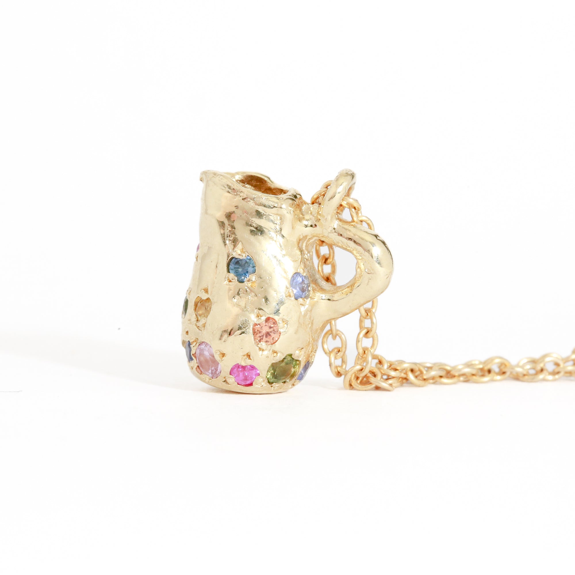 gold jug charm chain