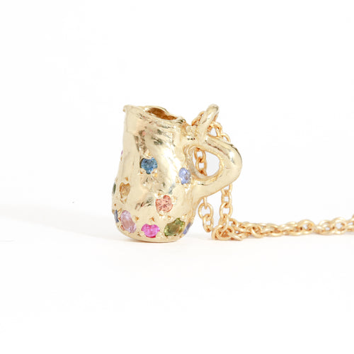 gold jug charm chain