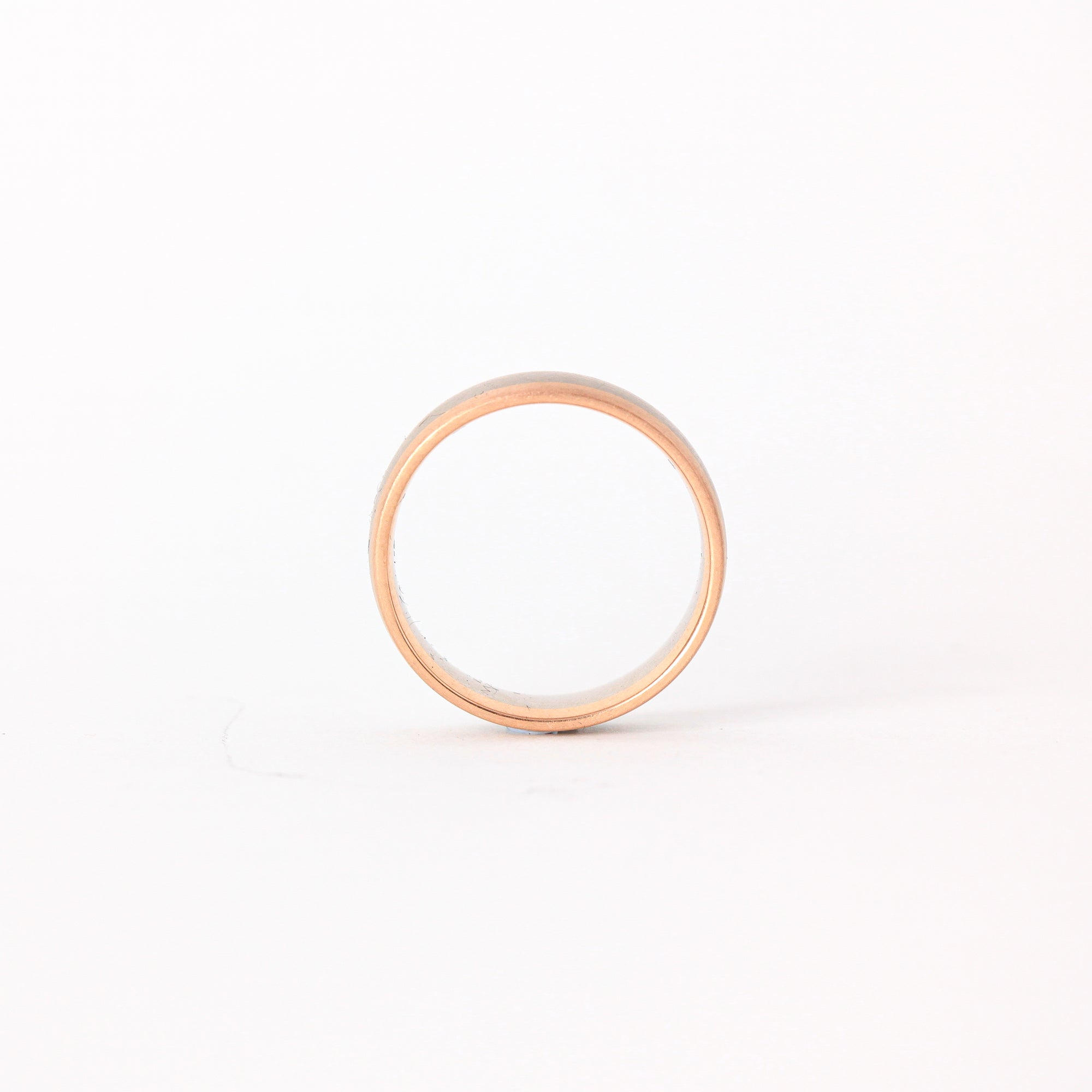 Handmade Wedding Band in 18ct White and Rose Gold