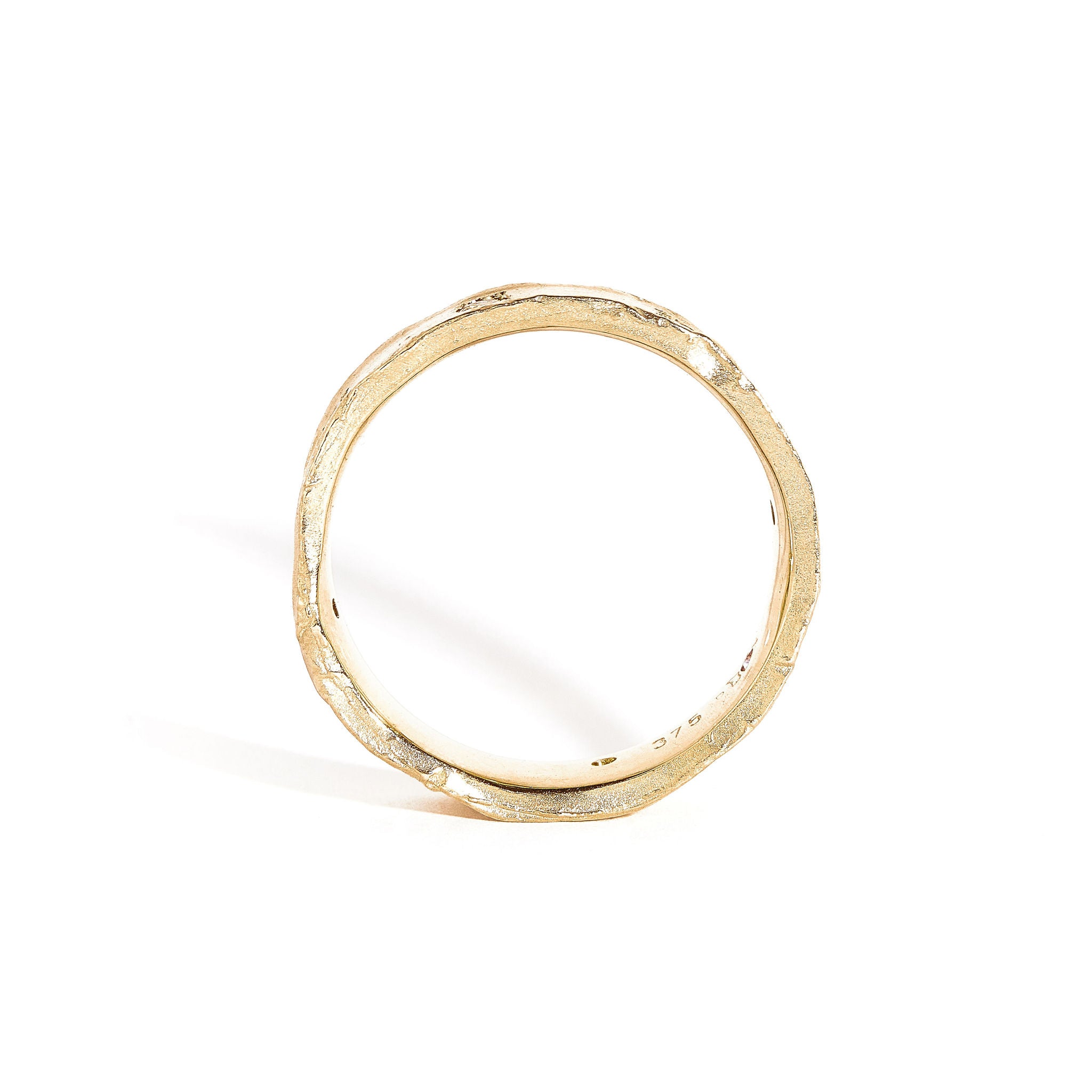 9ct Yellow Gold Ring with Mixed Ceylon Sapphires and White Diamonds