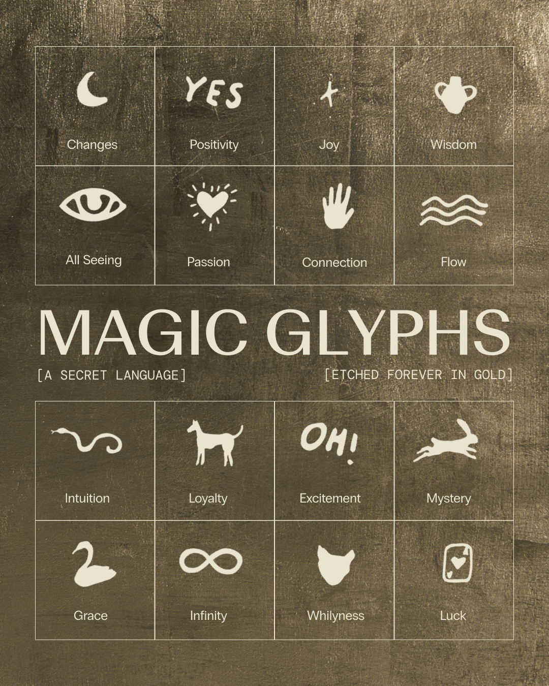 Introducing Magic Glyphs: The Secret Language of Love and Gold