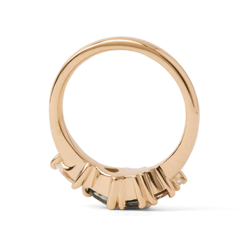 yellow gold ring upside down