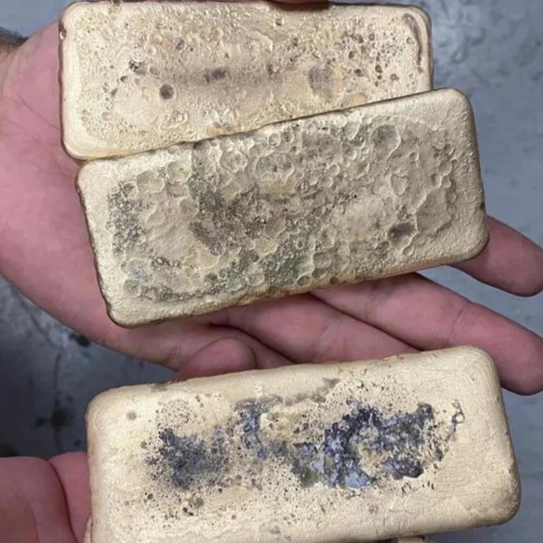 bars of refined gold