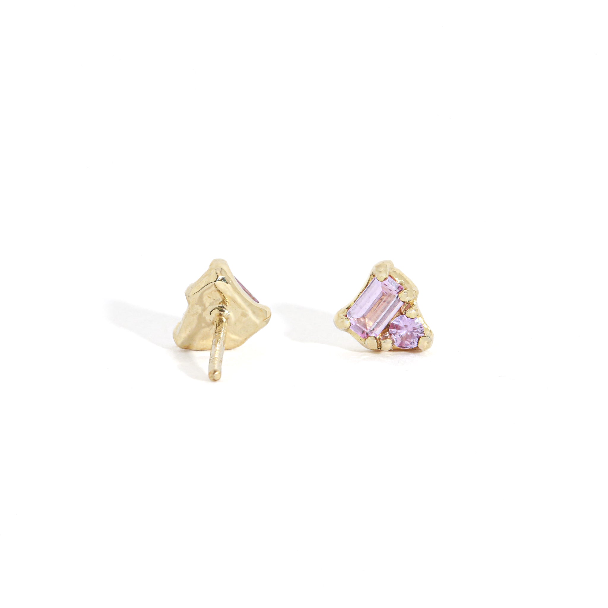 Wink Pink Sapphire Earrings