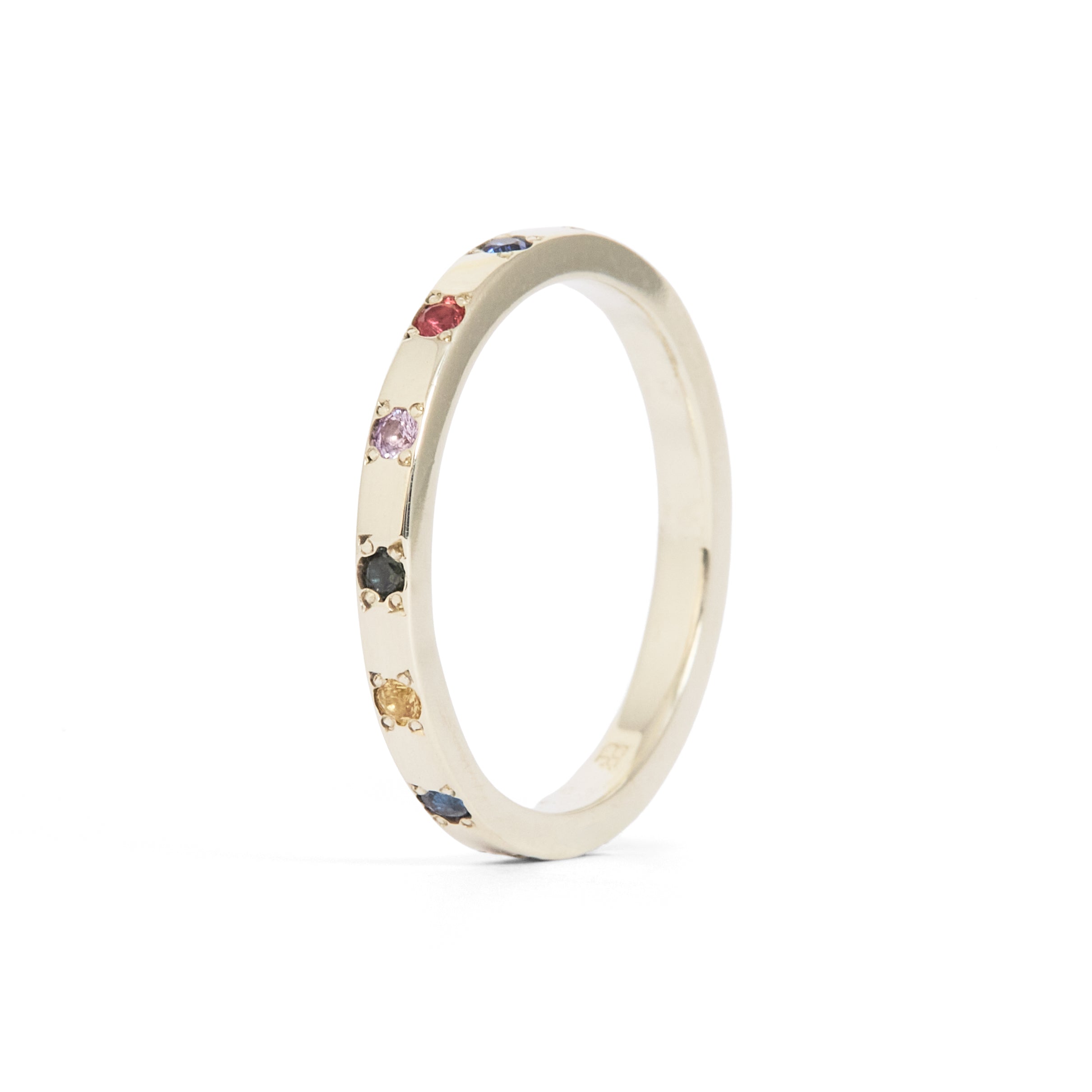 Rainbow Dust Sapphire Band