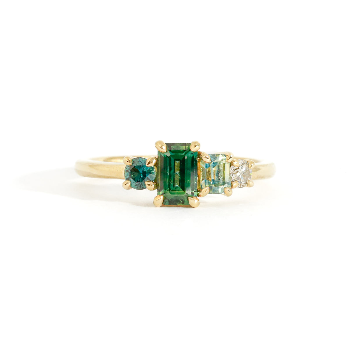 Torrent Sapphire Emerald Cut Ring | Unique Engagement Rings