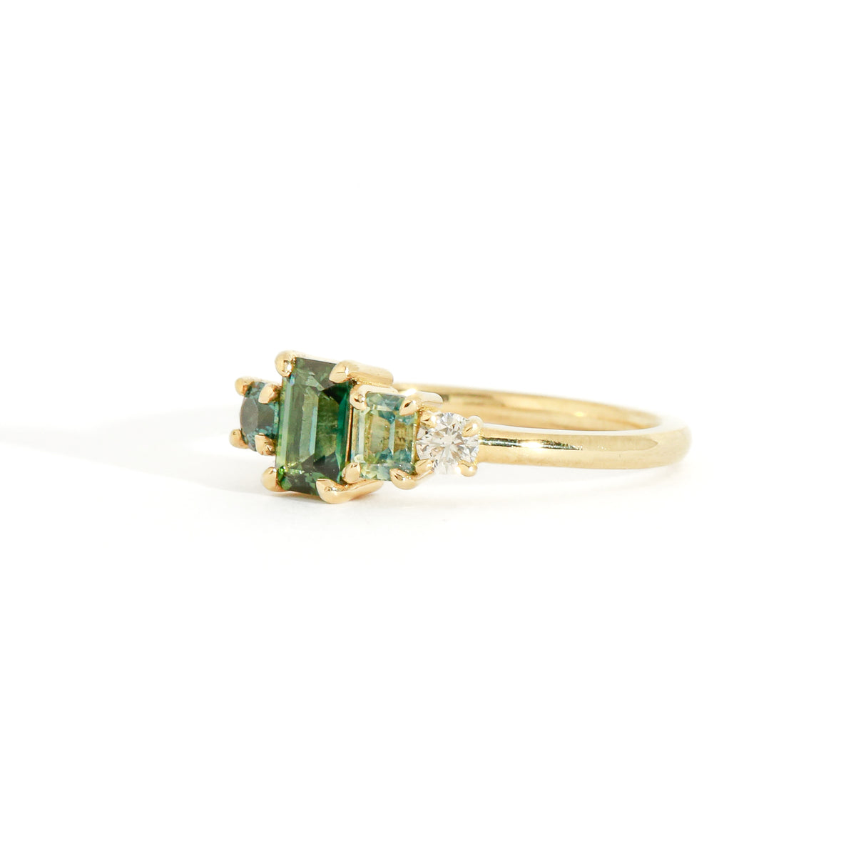 Torrent Sapphire Emerald Cut Ring | Unique Engagement Rings