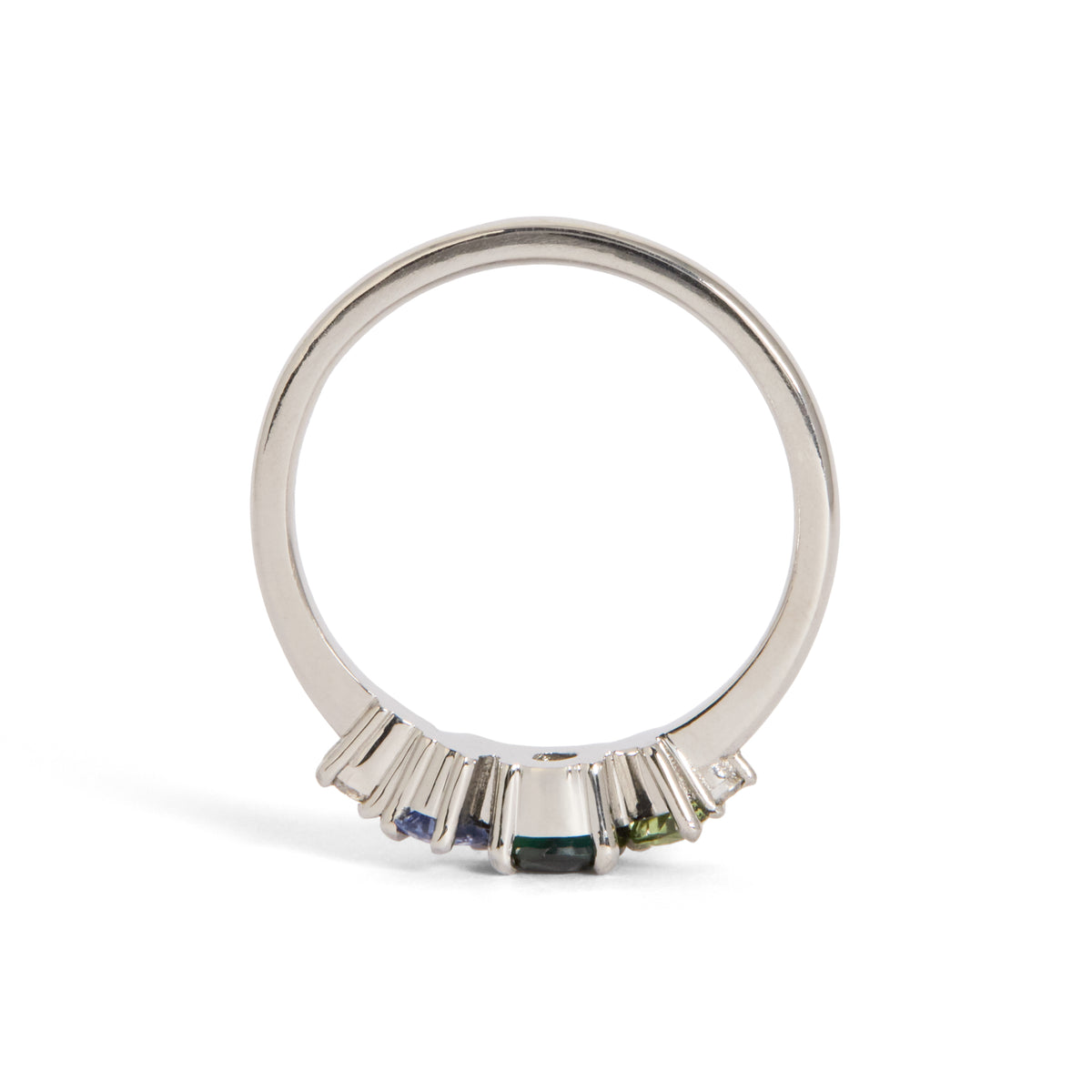 Daydream 1.7mm Mixed-Cut Sapphire Cluster Ring