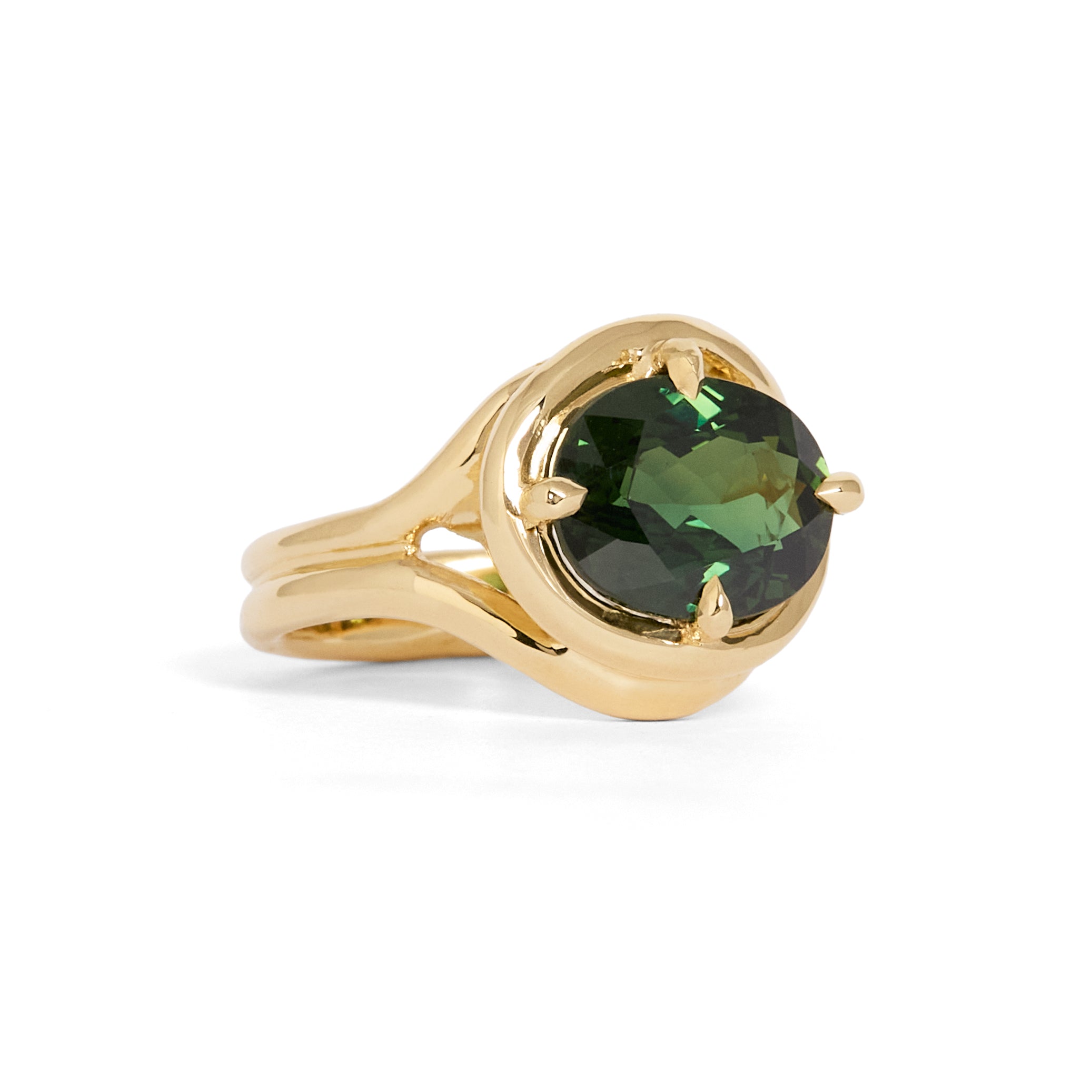 Verdant Solitaire Ring