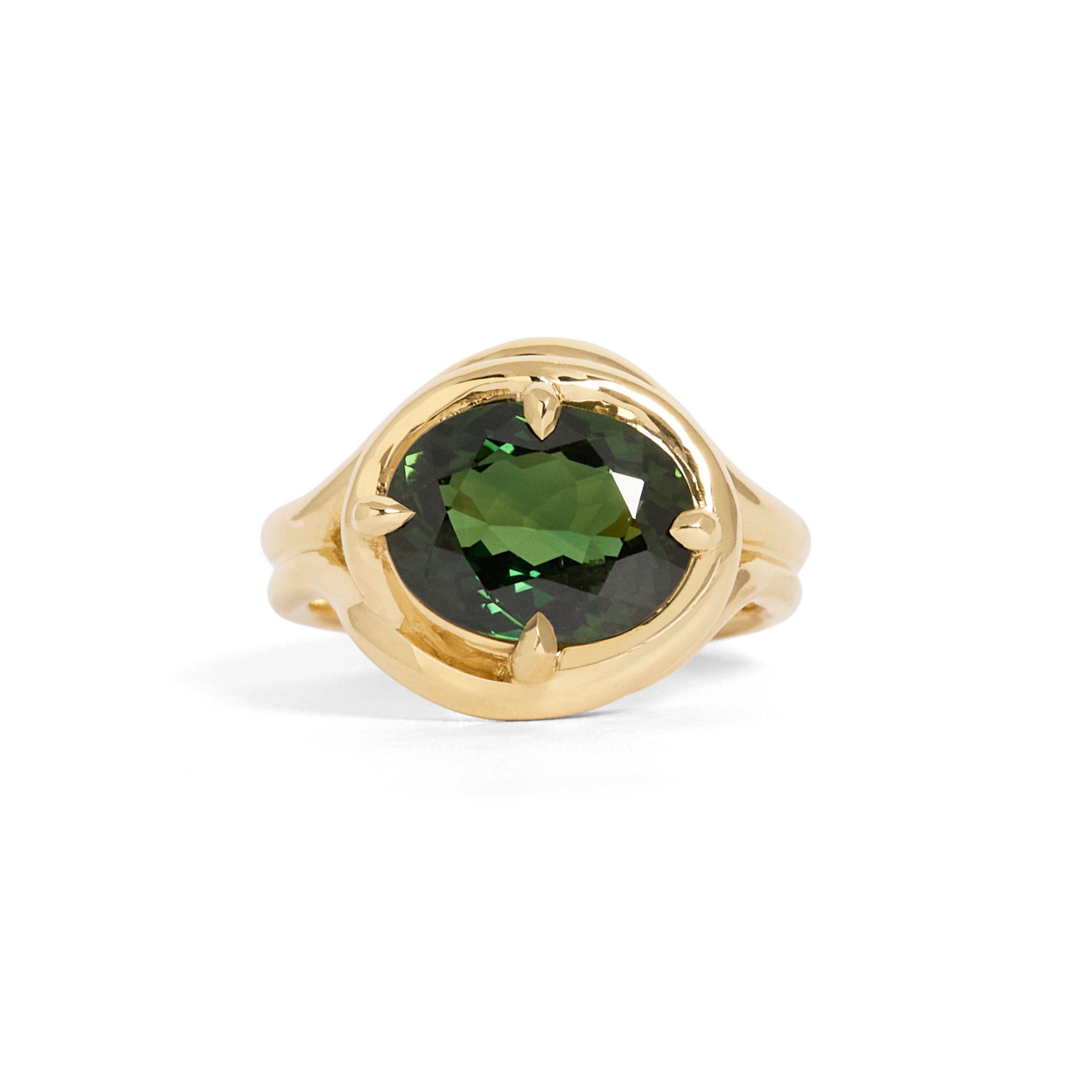 Verdant Solitaire Ring