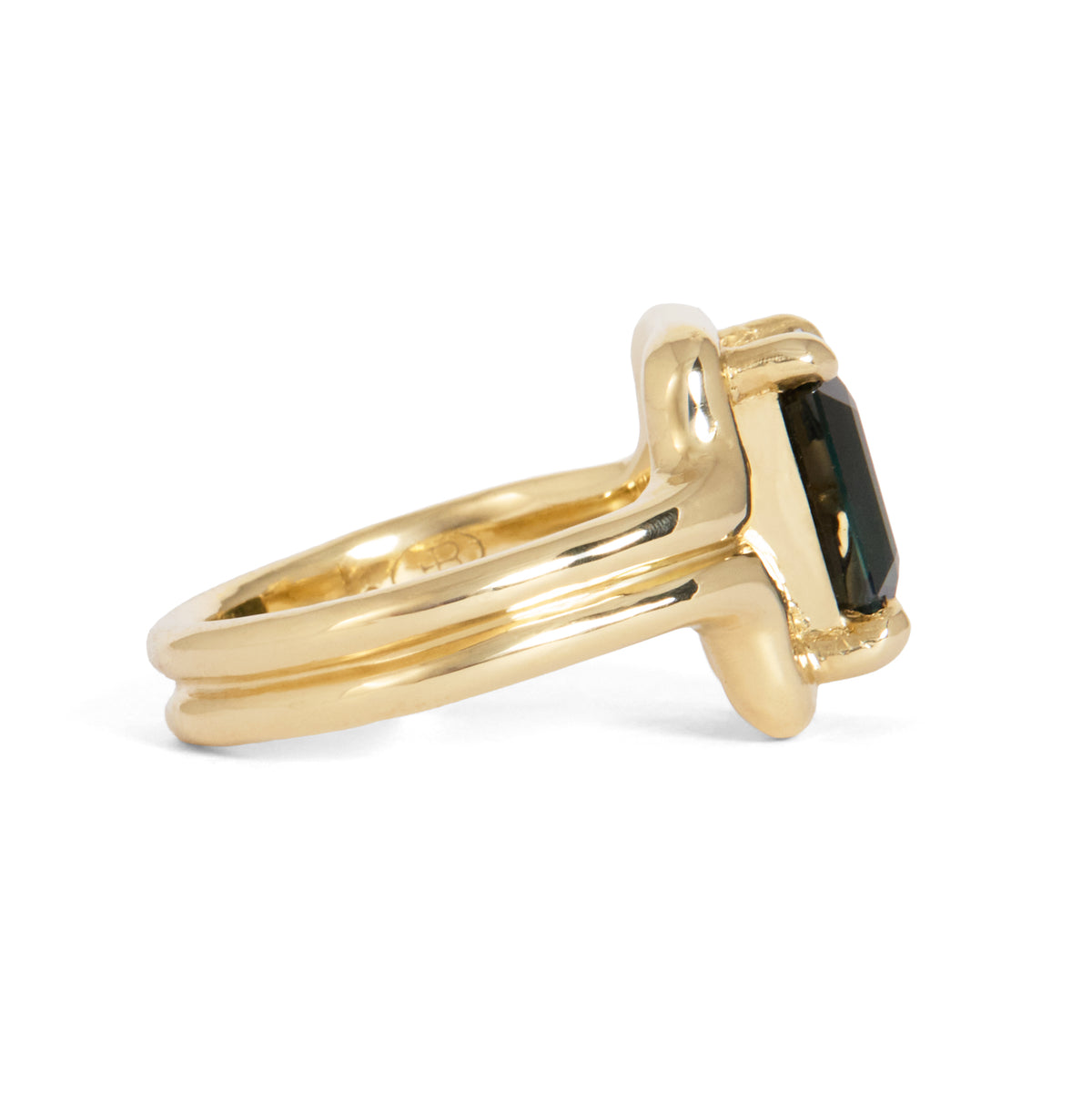 Nyra Emerald Cut Sapphire Solitaire Ring