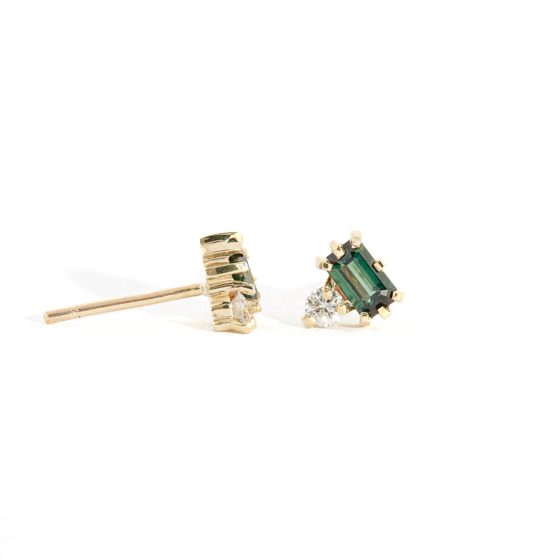 Earrings Black Propeller/Point - Fink