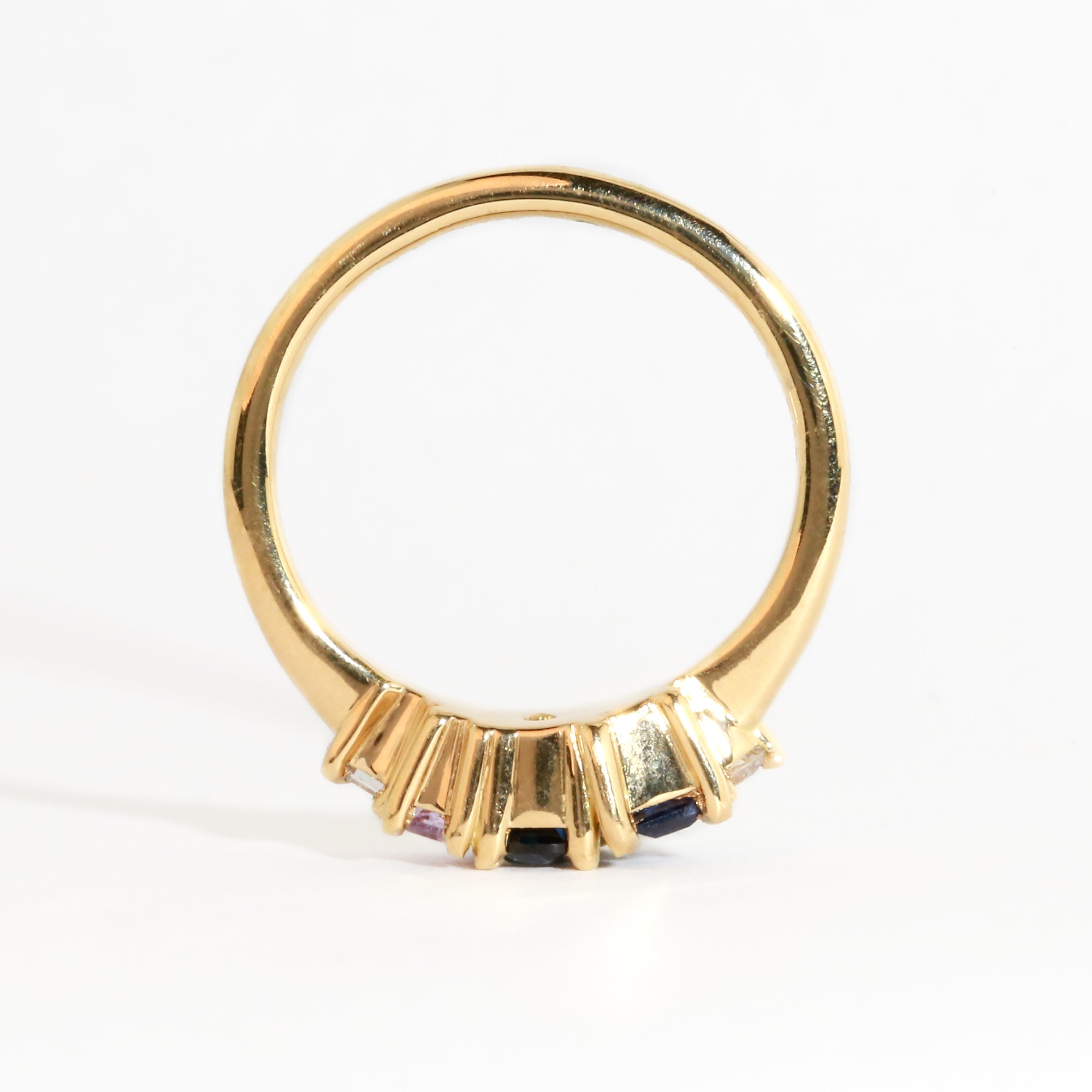 Unda Sapphire and Diamond Ring