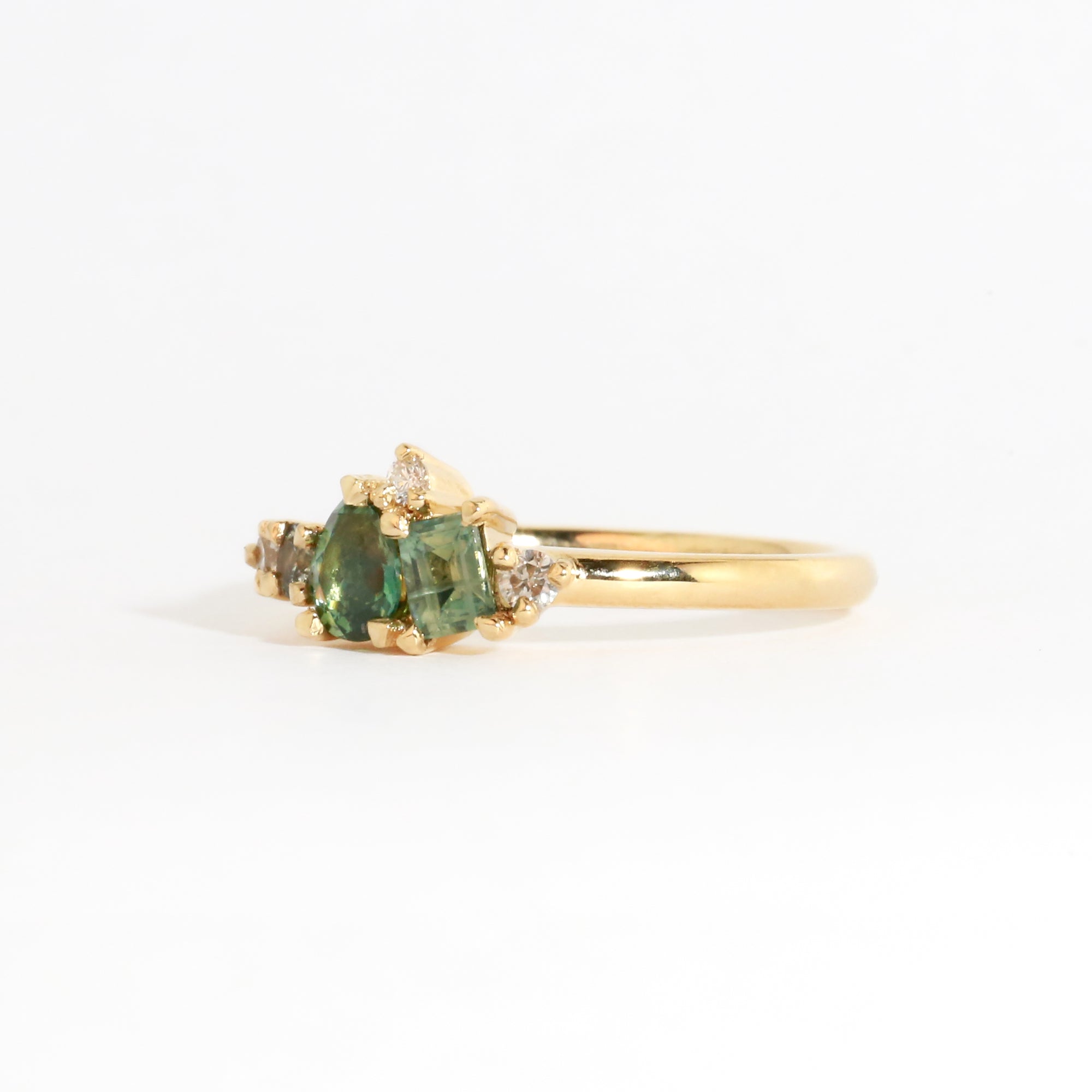 Rivus Sapphire and Diamond Ring