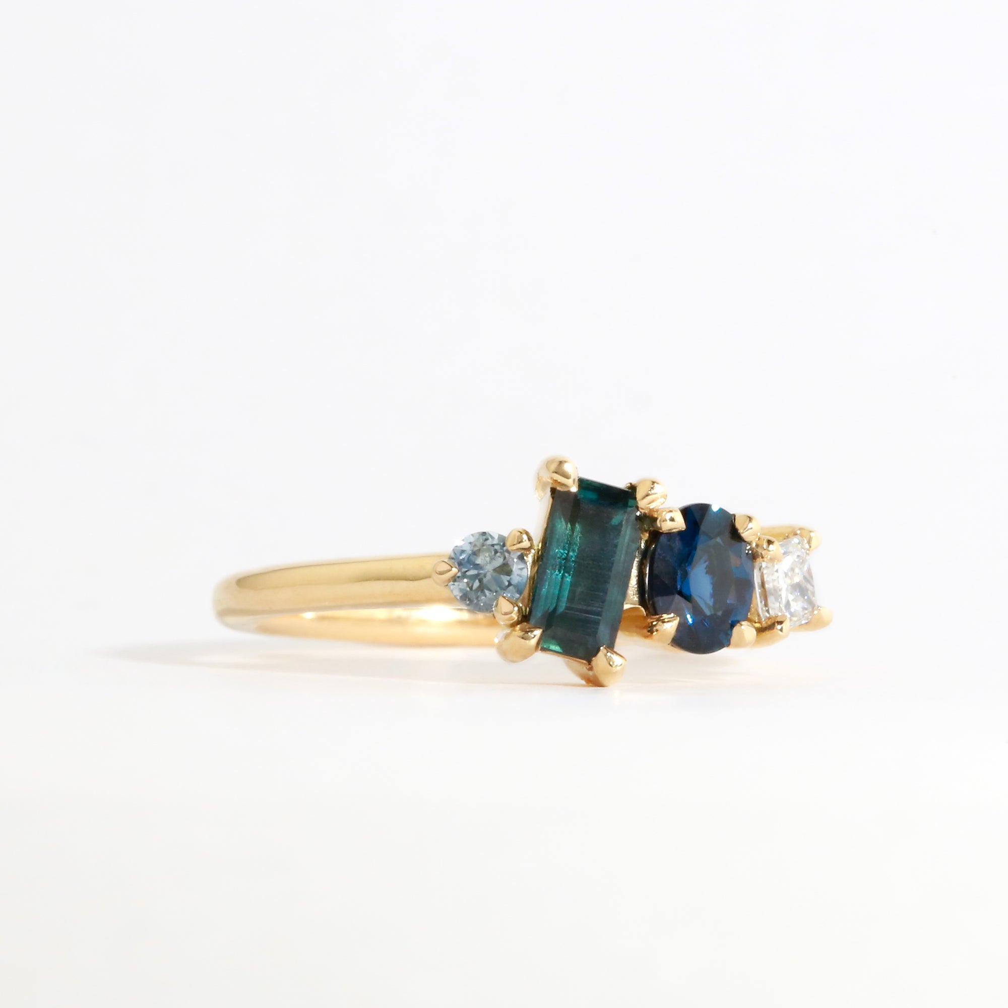 Mare Sapphire and Diamond Ring