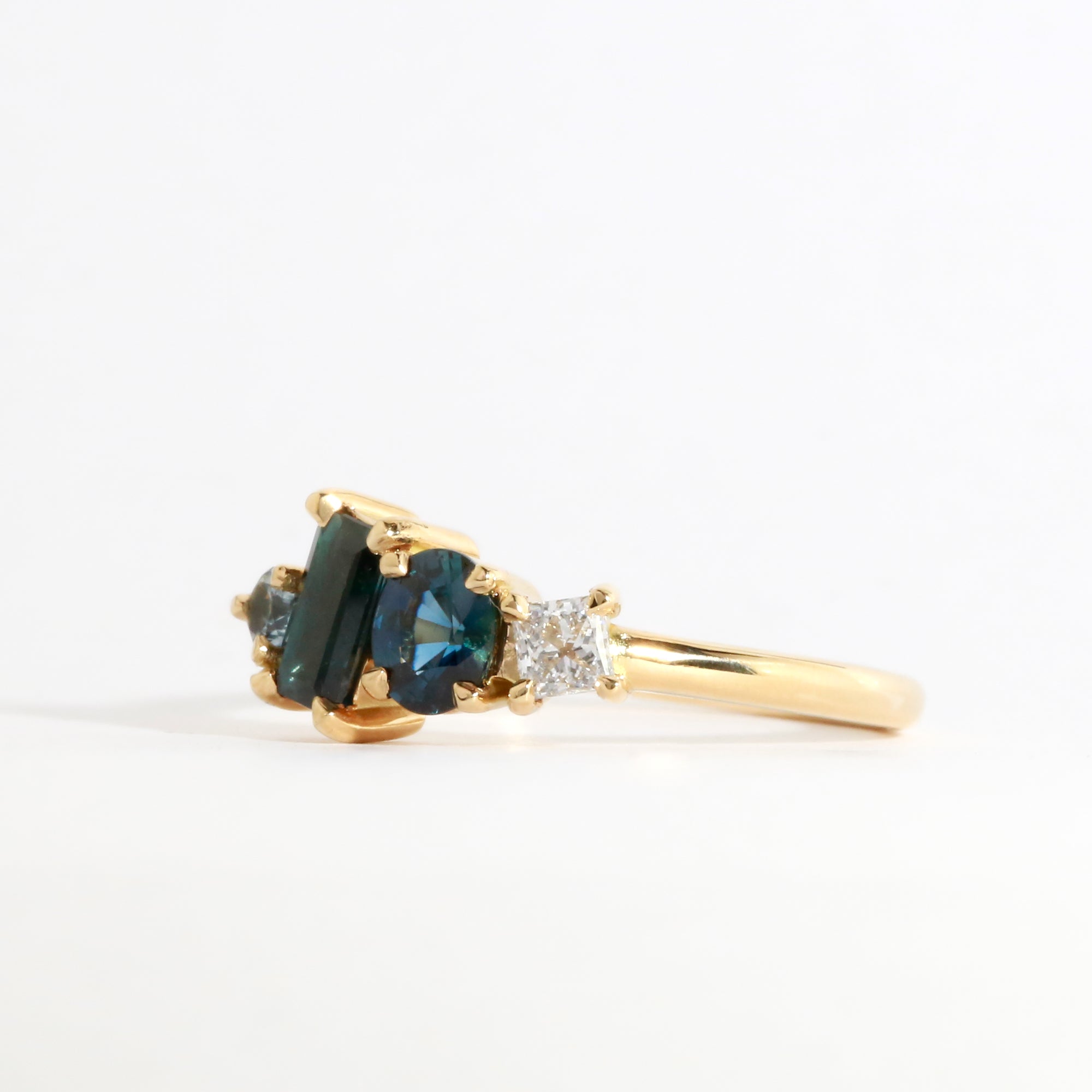 Mare Sapphire and Diamond Ring