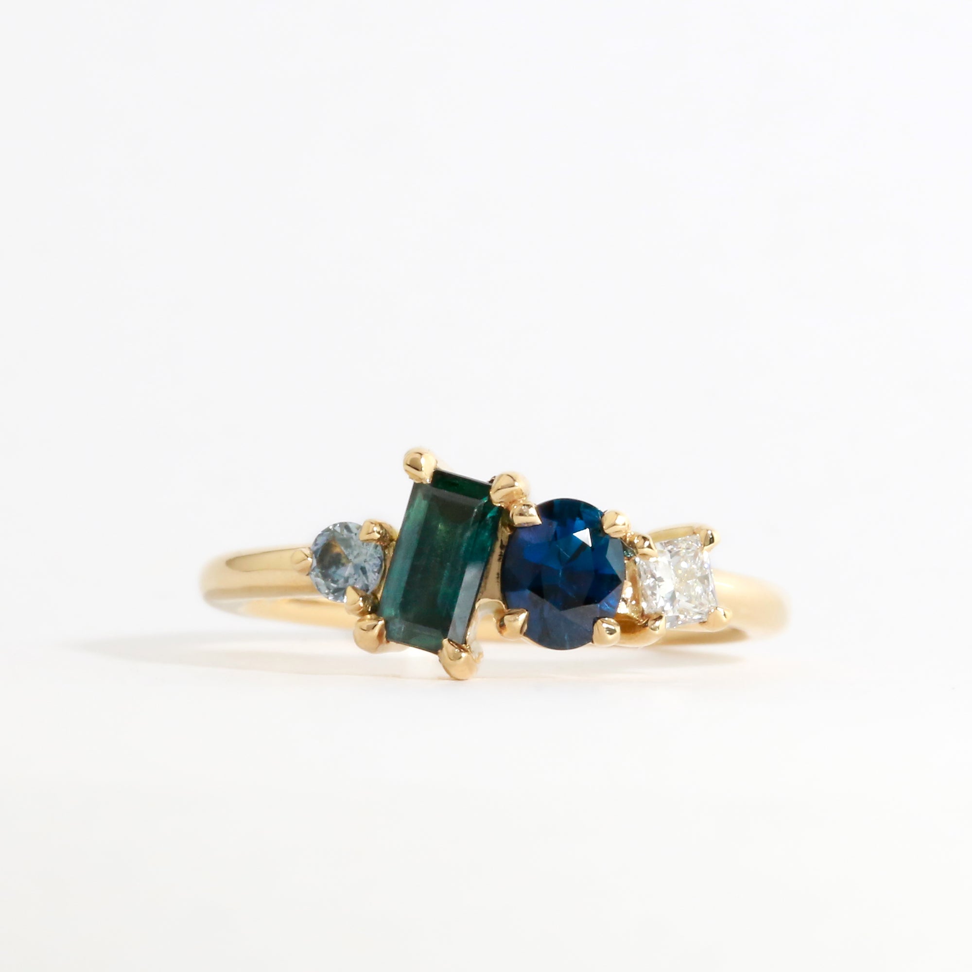 Mare Sapphire and Diamond Ring