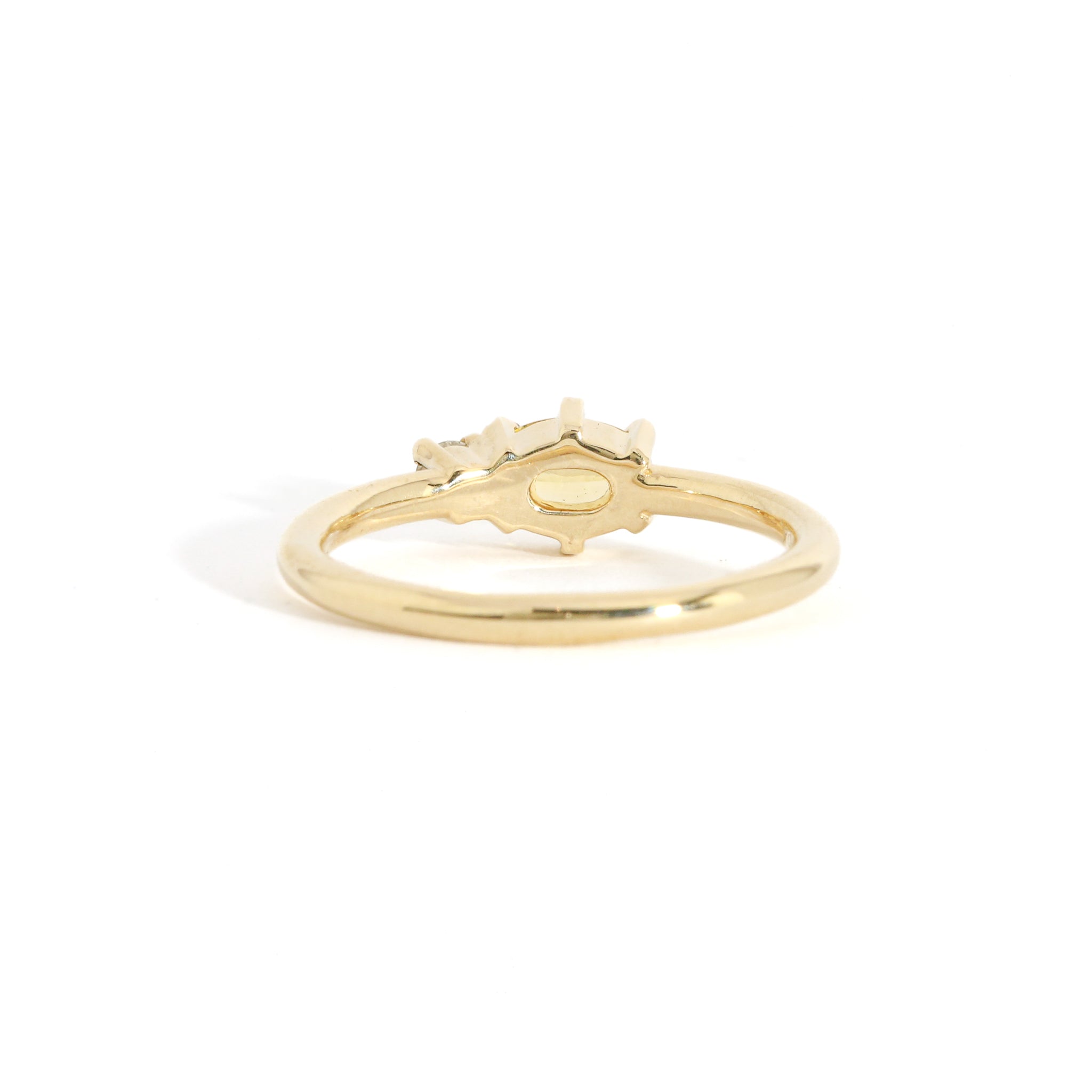 High Summer Sapphire and Diamond Ring