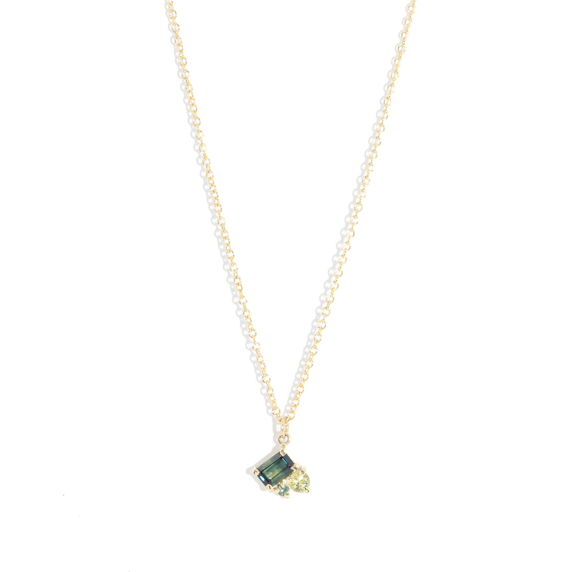 Green Aurora Pendant Necklace
