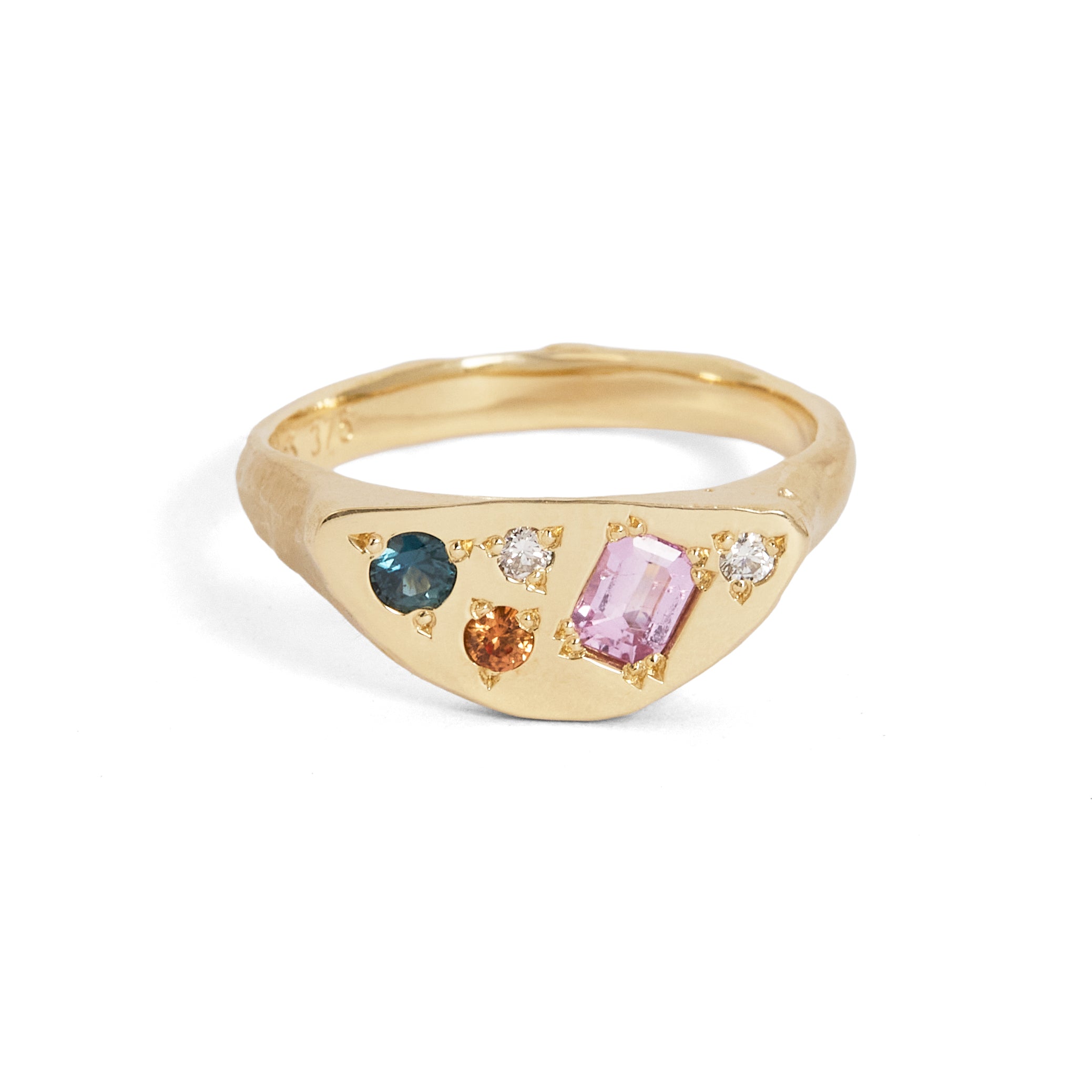 Crescent Sapphire Signet