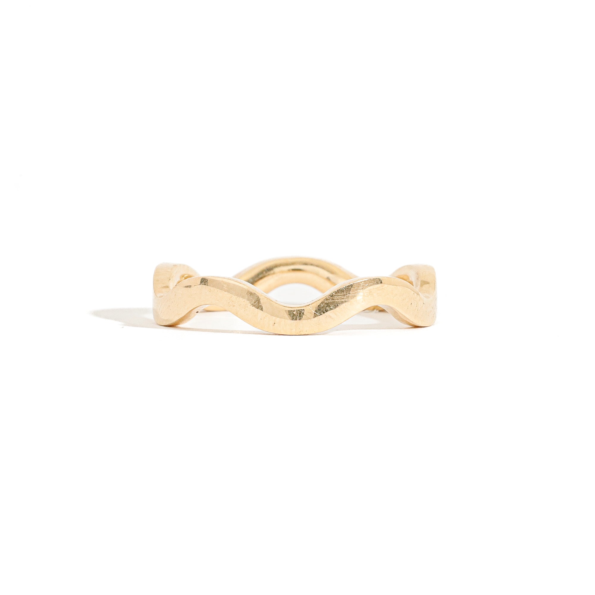 yellow gold 2mm band stackable