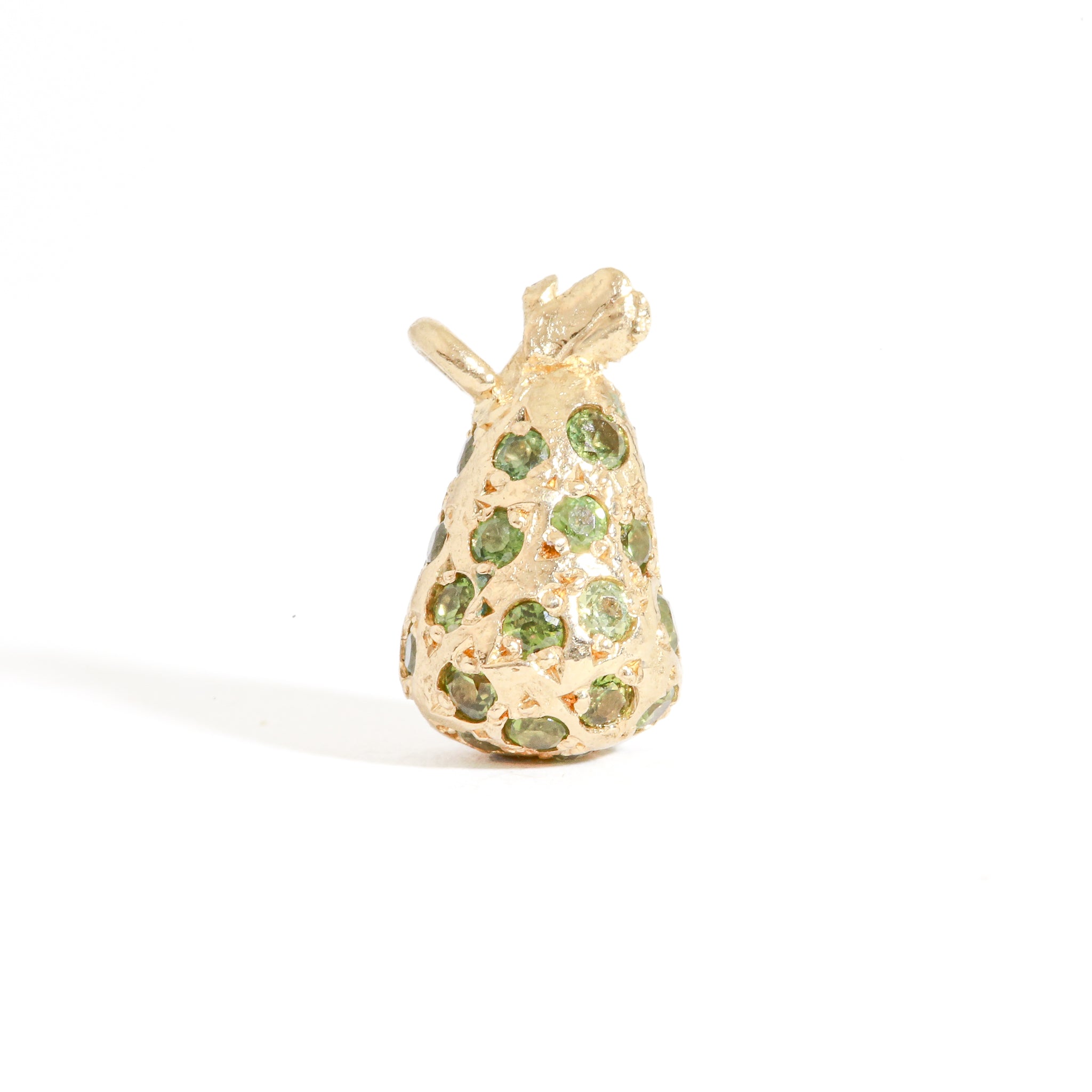 gold sapphire charm
