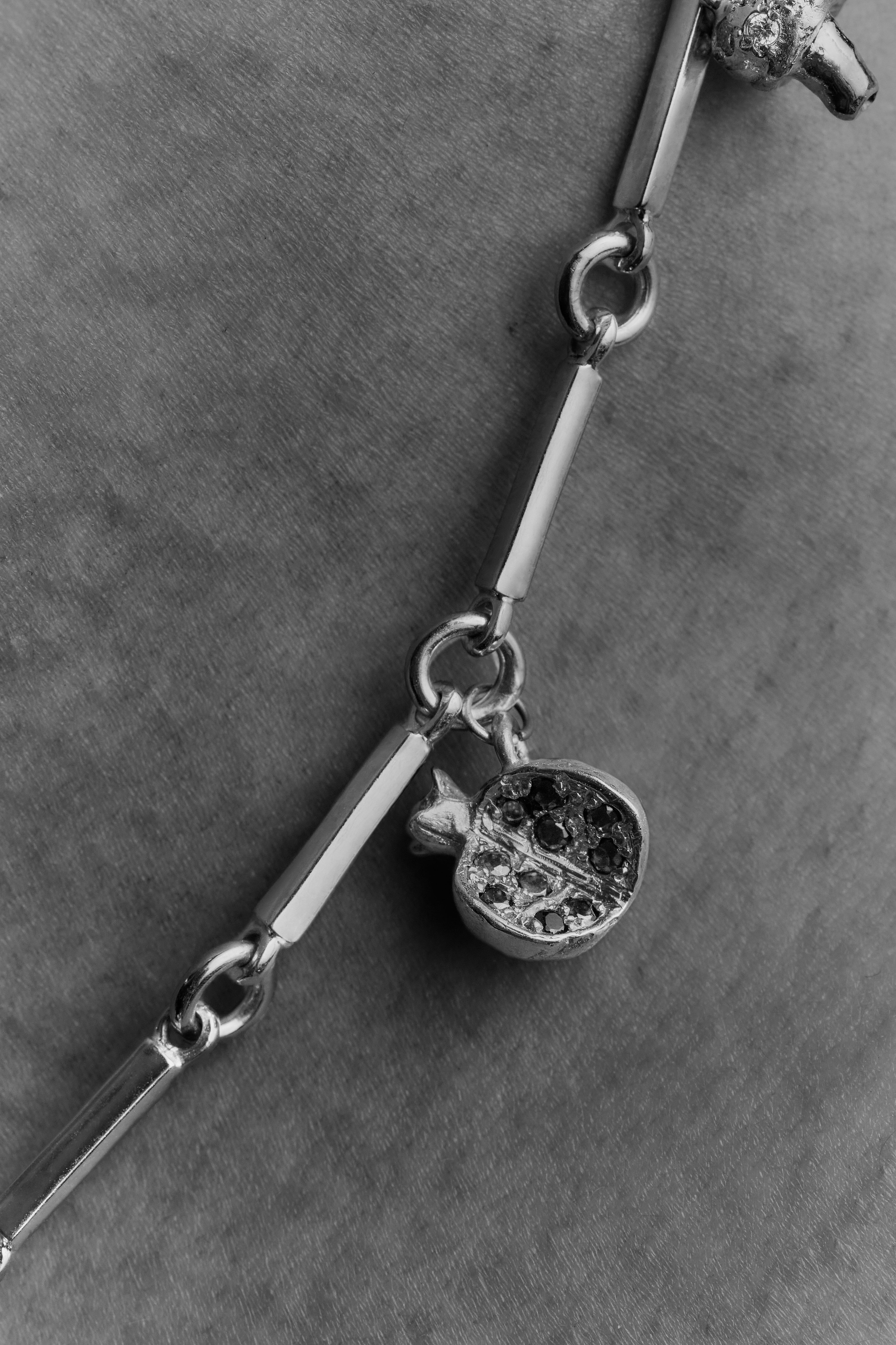 gold fruit charm