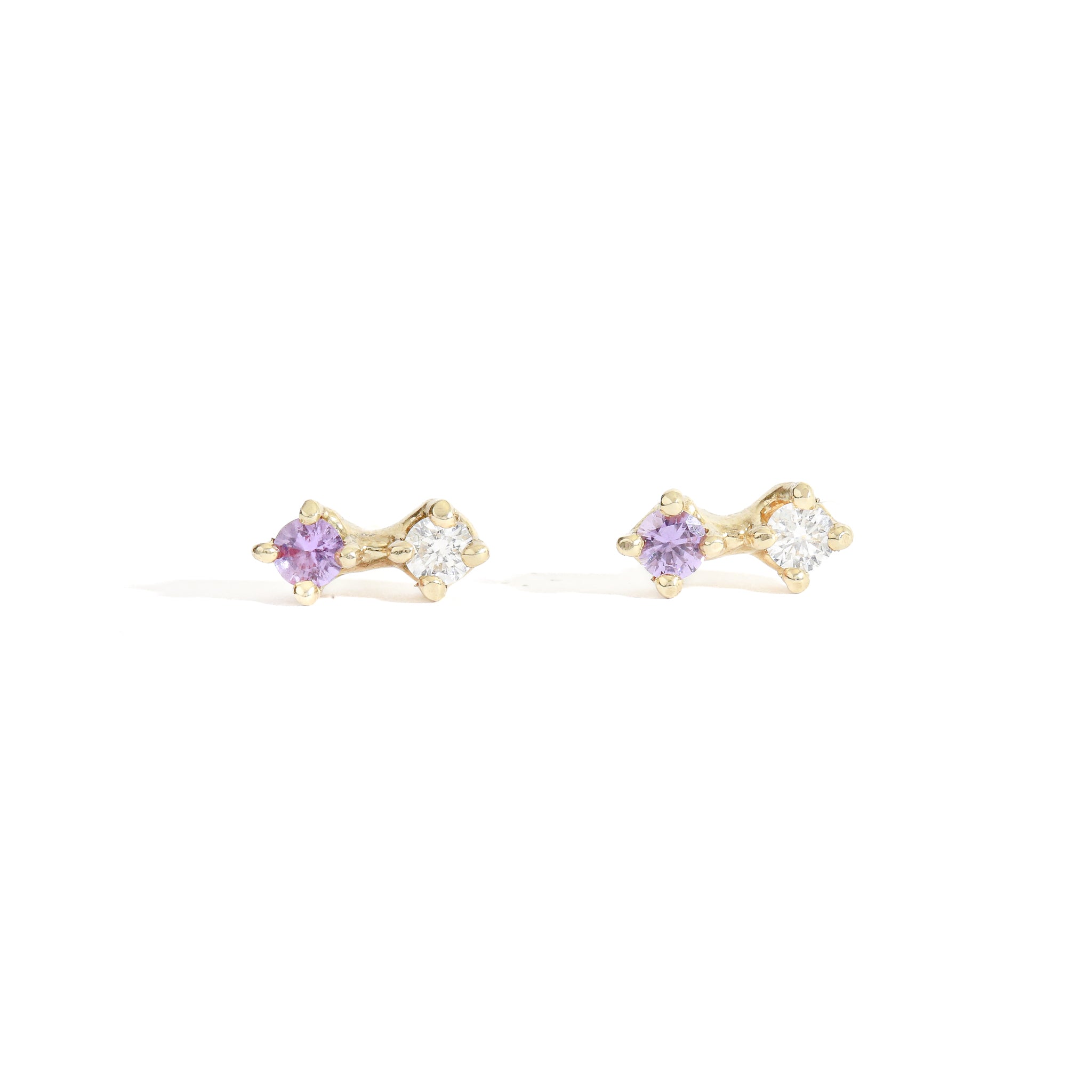 Yours and Mine Lilac Sapphire Studs