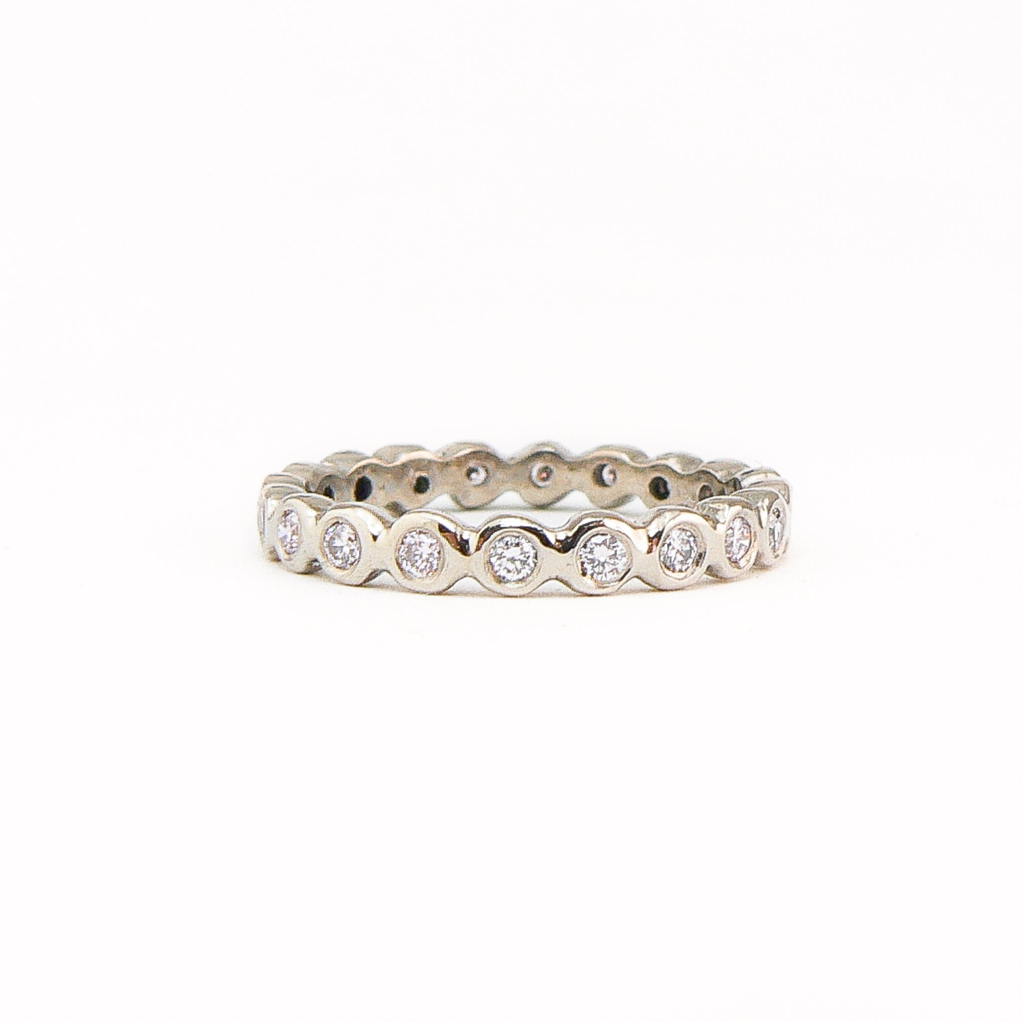 Diamond Eternity Ring Wedding Band in 14k White Gold (2.00ct) - IR500