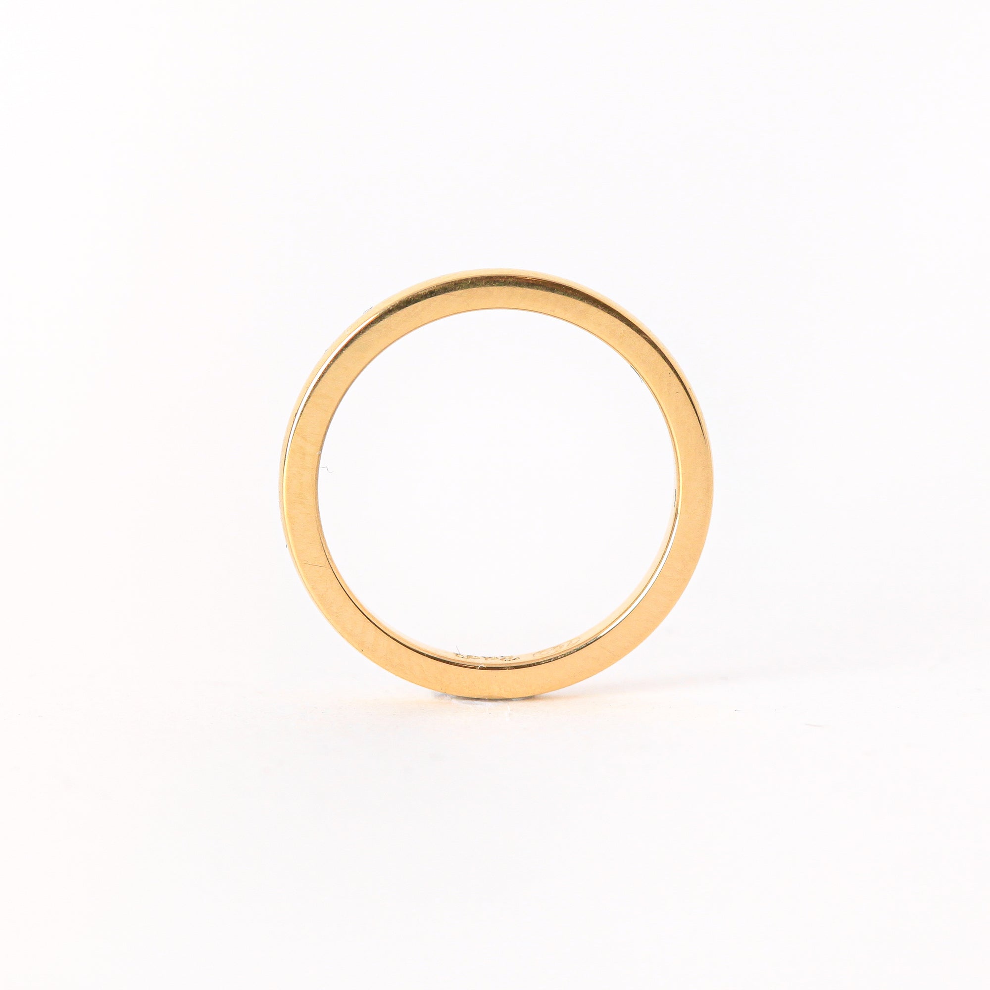 Slim wedding band, using recycled refined gold - handmade in Melbourne.