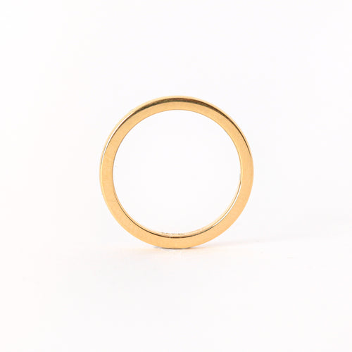 Slim wedding band, using recycled refined gold - handmade in Melbourne.