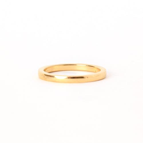 Slim wedding band, using recycled refined gold - handmade in Melbourne.