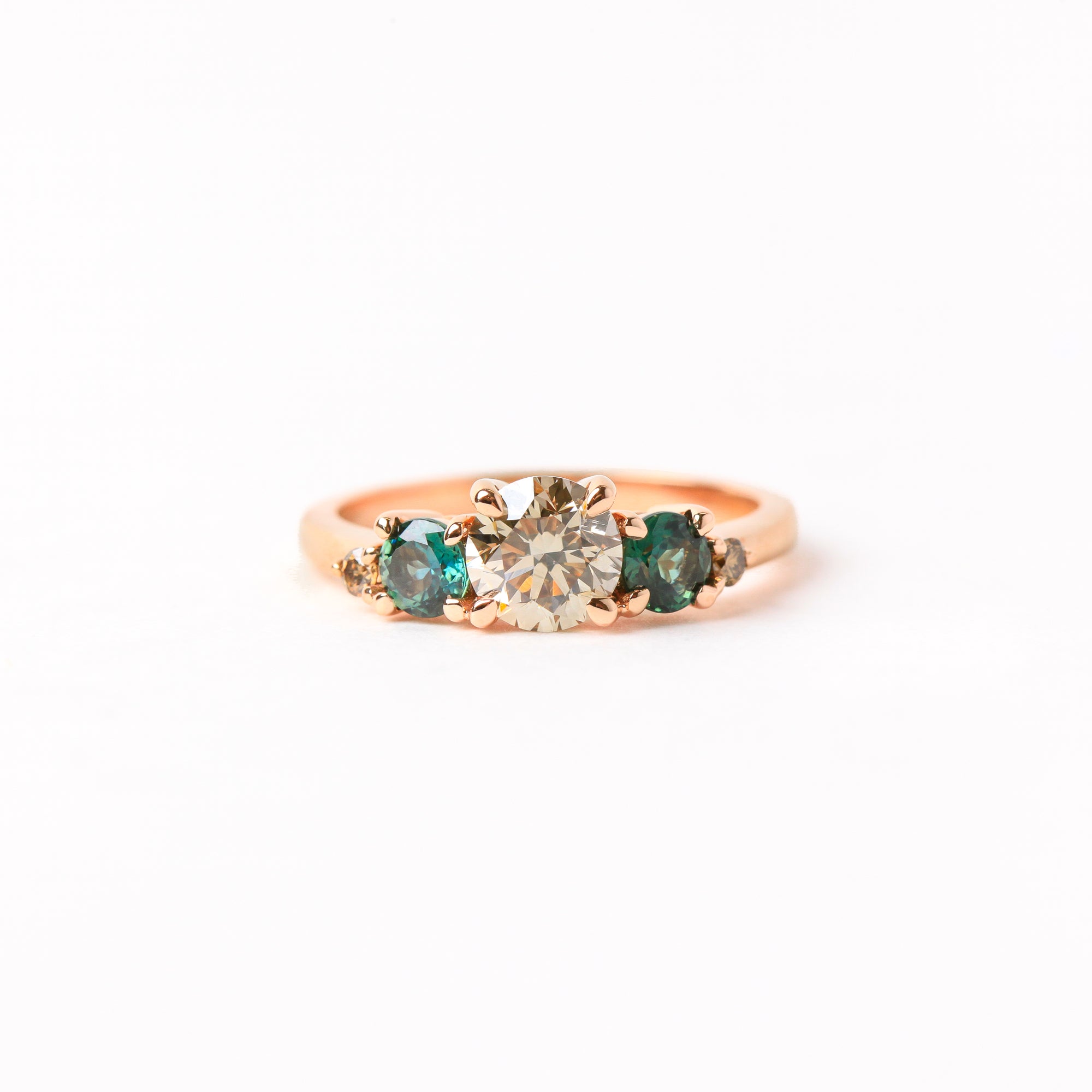 Sunset Tide Diamond Ring