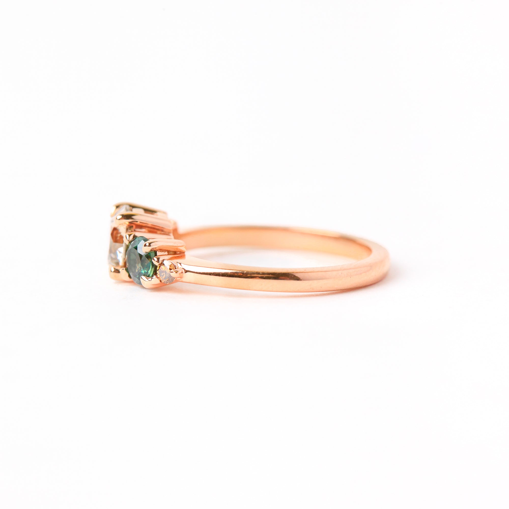 Sunset Tide Diamond Ring