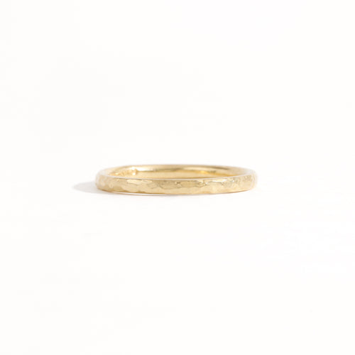 Handmade 18ct gold wedding band, Custom Bespoke Ring with chiselled finished,