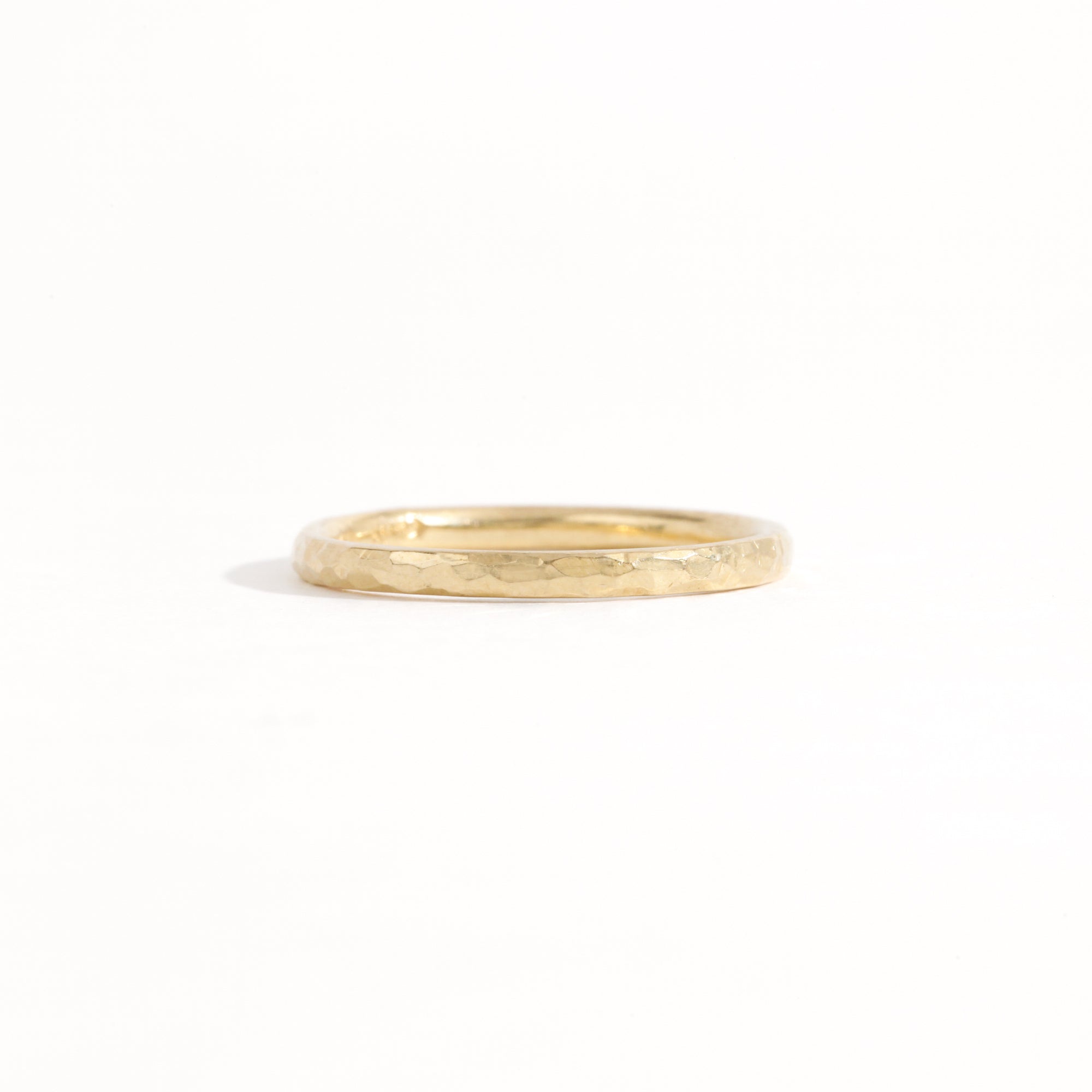 Handmade 18ct gold wedding band, Custom Bespoke Ring with chiselled finished,