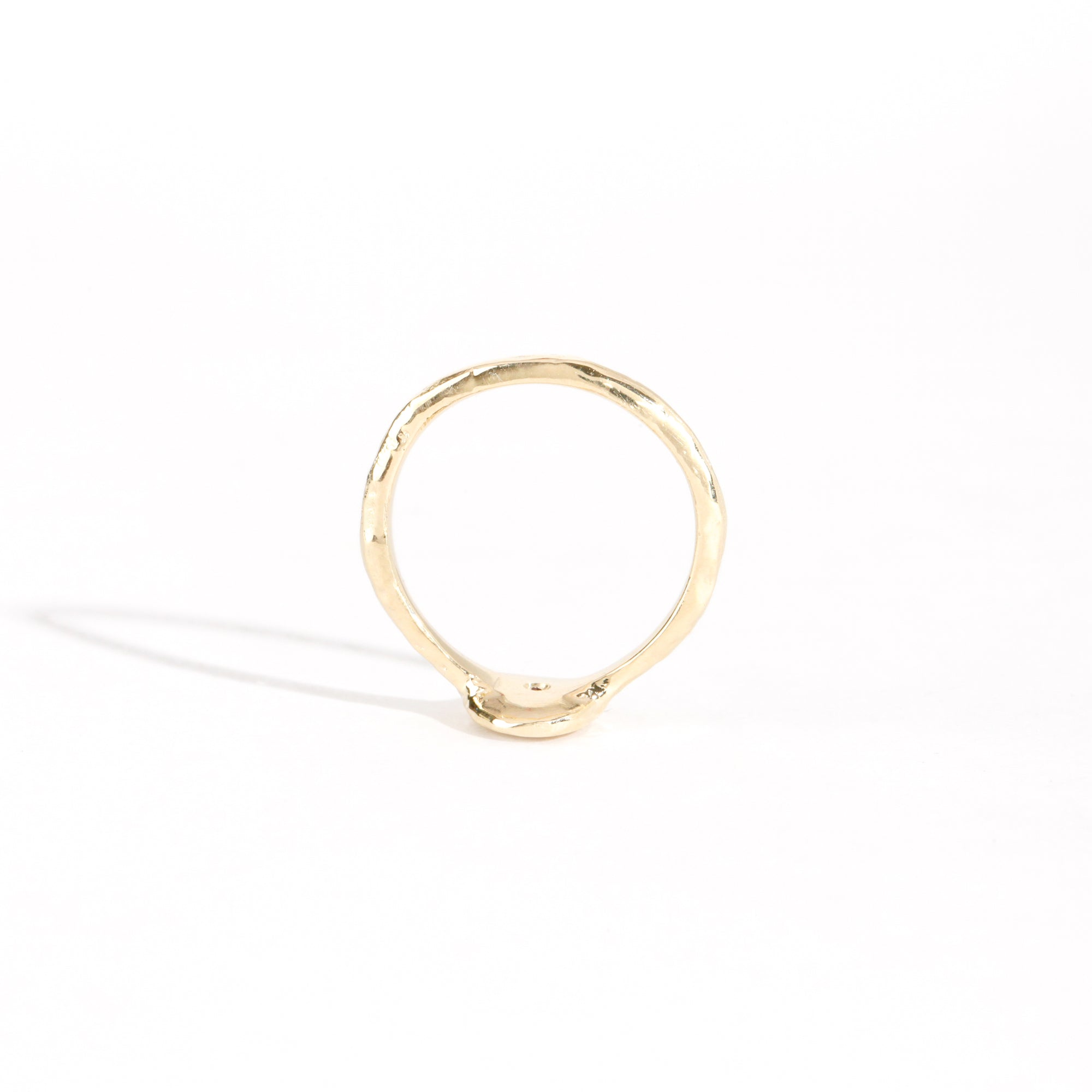 9ct yellow gold signet ring with star set pink sapphire in centre. Bespoke and handmade in Melbourne by Black Finch Jewellery