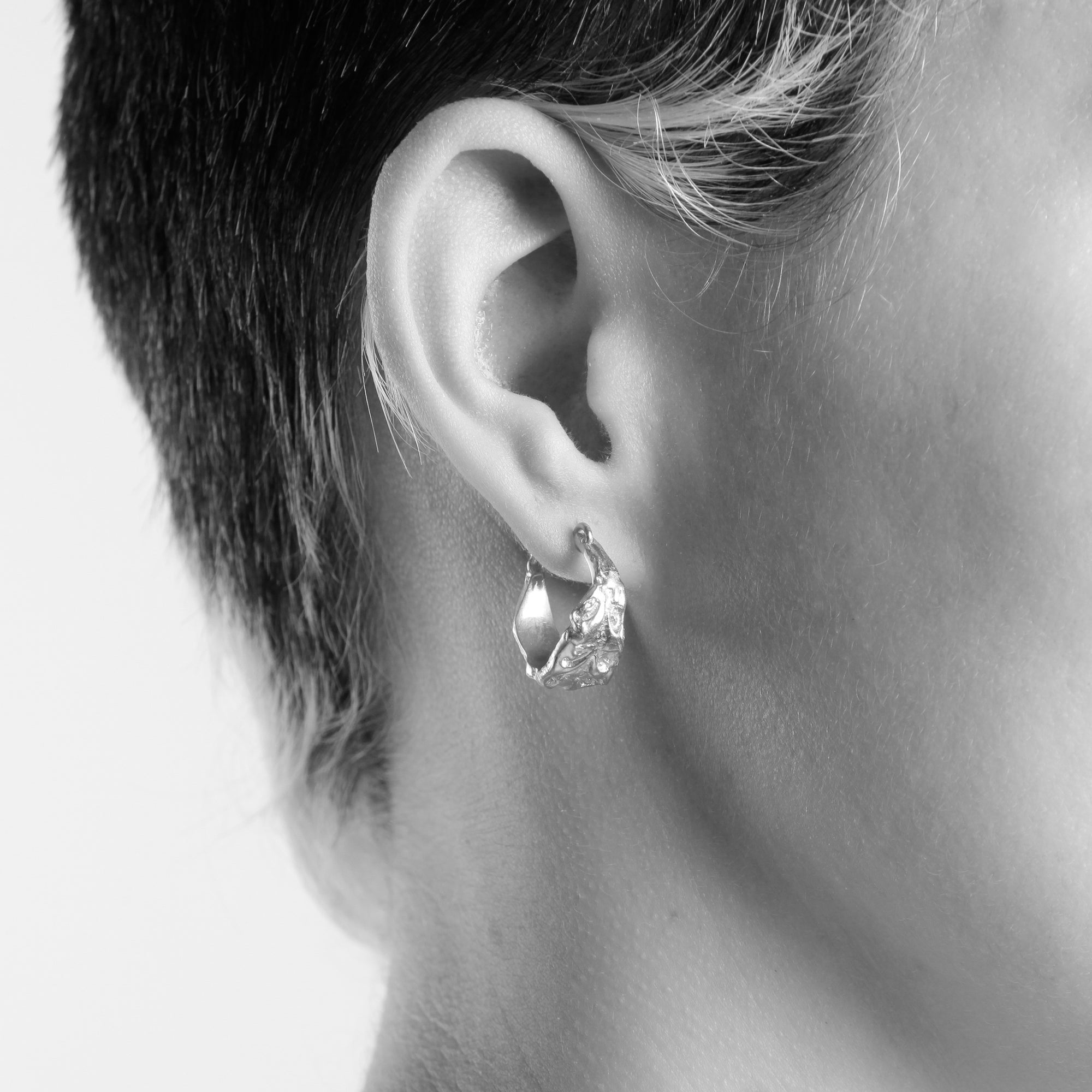Solid 9ct yellow gold hoop earrings