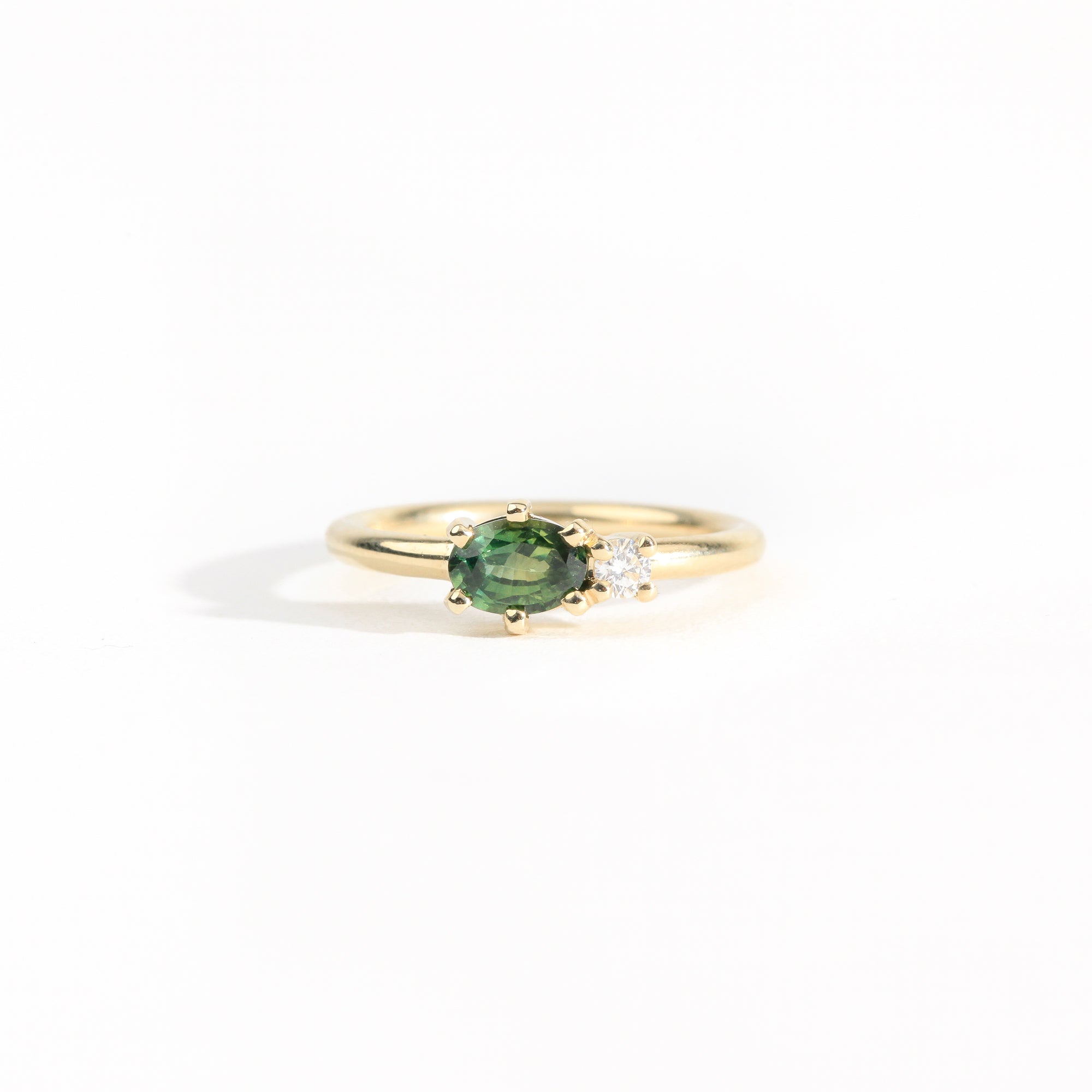 Summer Sapphire and Diamond Ring
