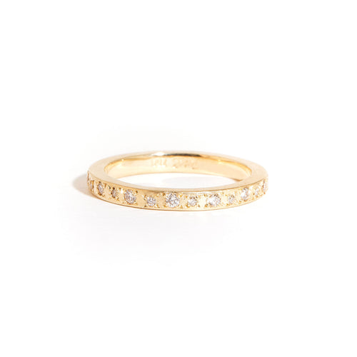 Twilight Wedding Band | Handmade Diamond Wedding Ring in 18ct Gold