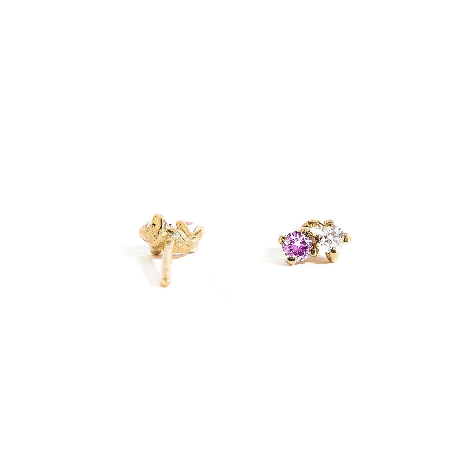 Twin Flame Lilac Sapphire and Diamond Earrings