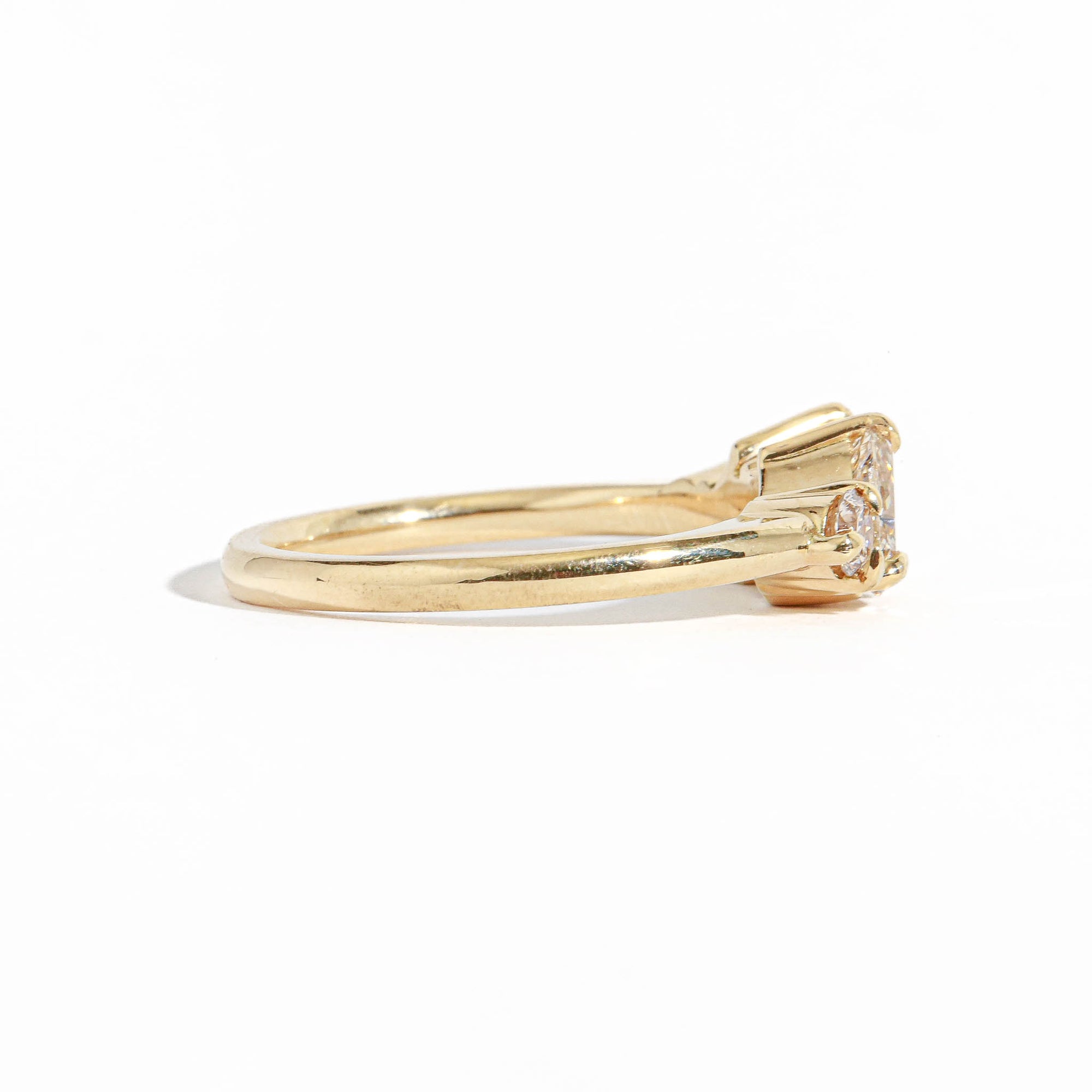 Pear Cut Diamond Cluster Ring in 18ct Yellow Gold